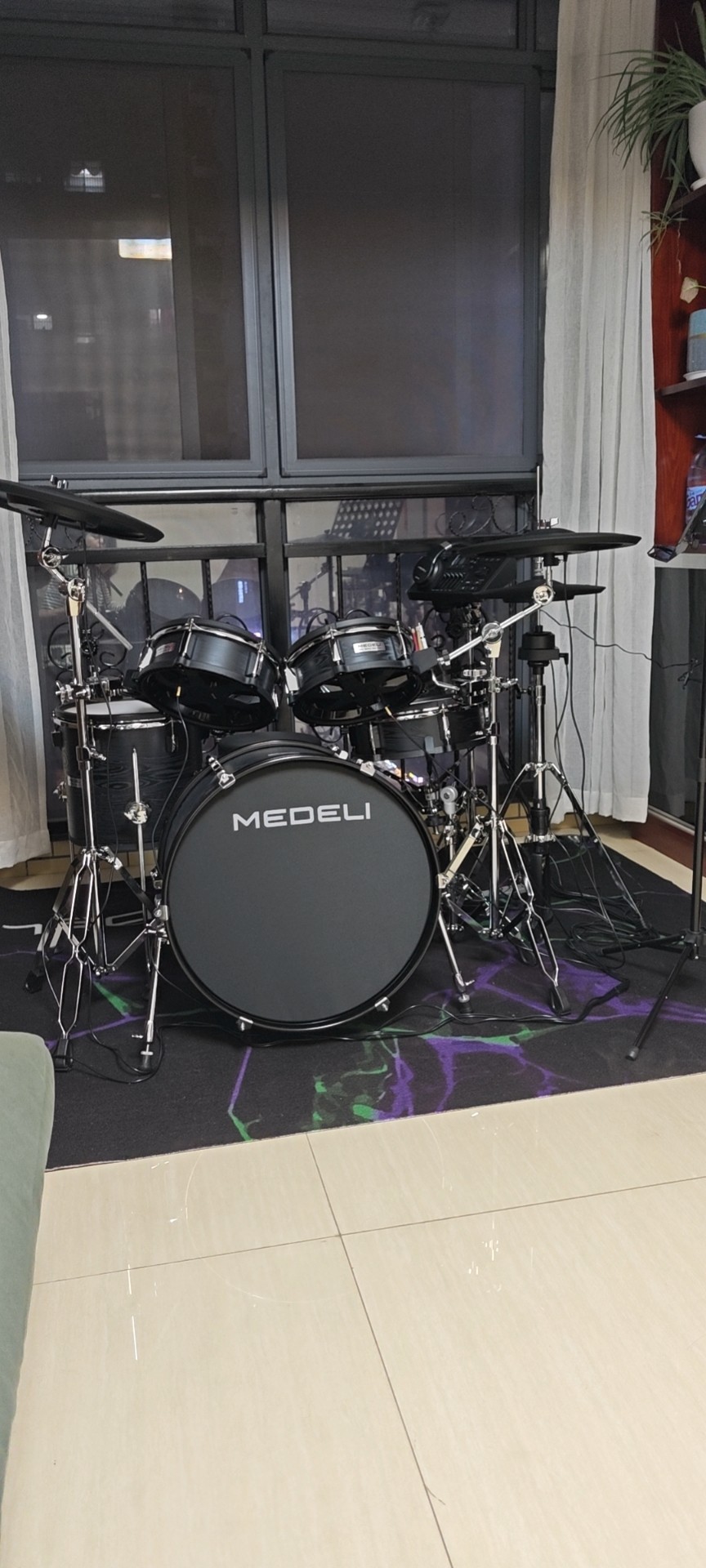 美得理mz729电子鼓架子鼓新品初学者成人乐器升级网面鼓盘