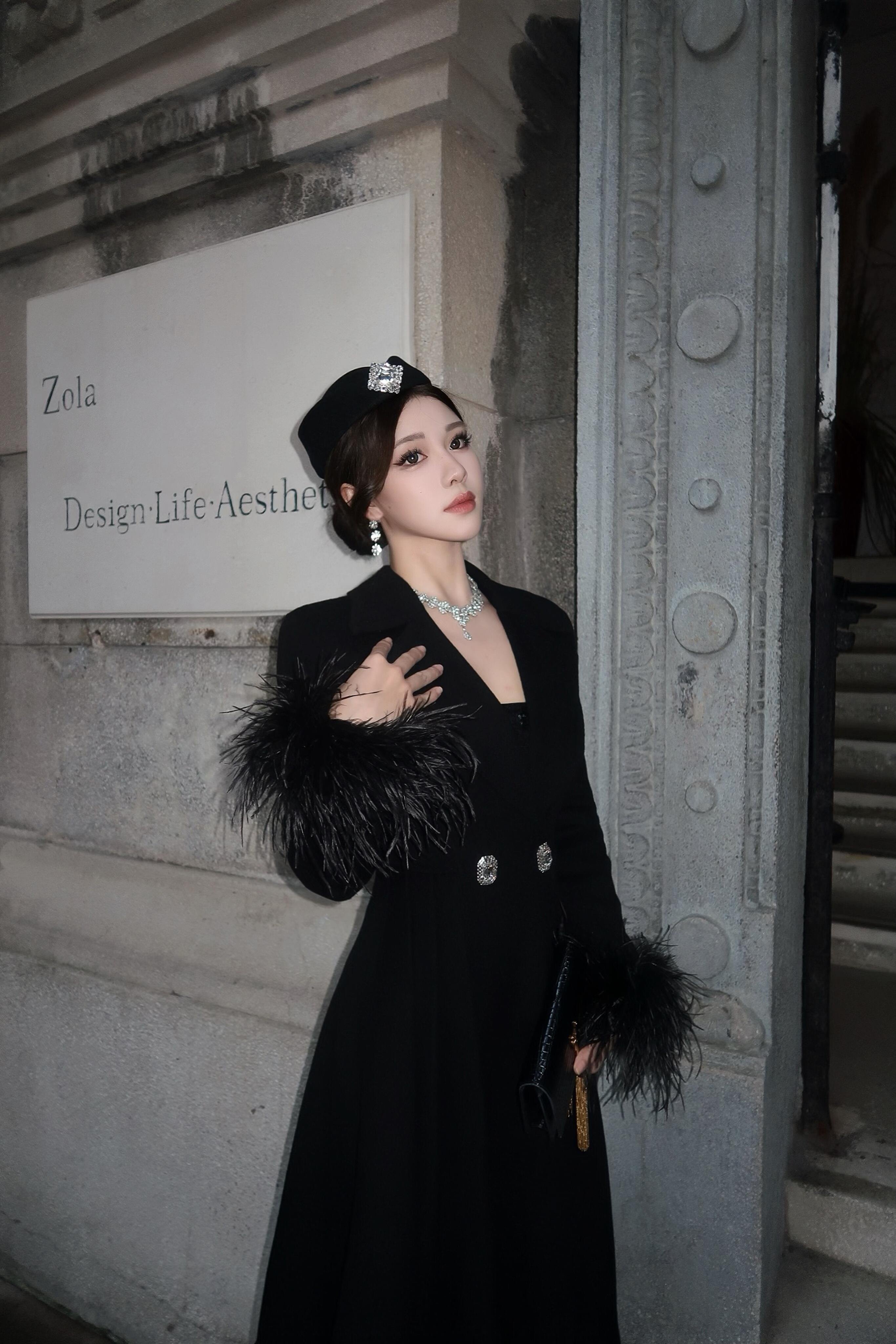 徐如蓝同款Maison Wester冬季千金风大衣，毛呢双面呢H型廓形不挑身材