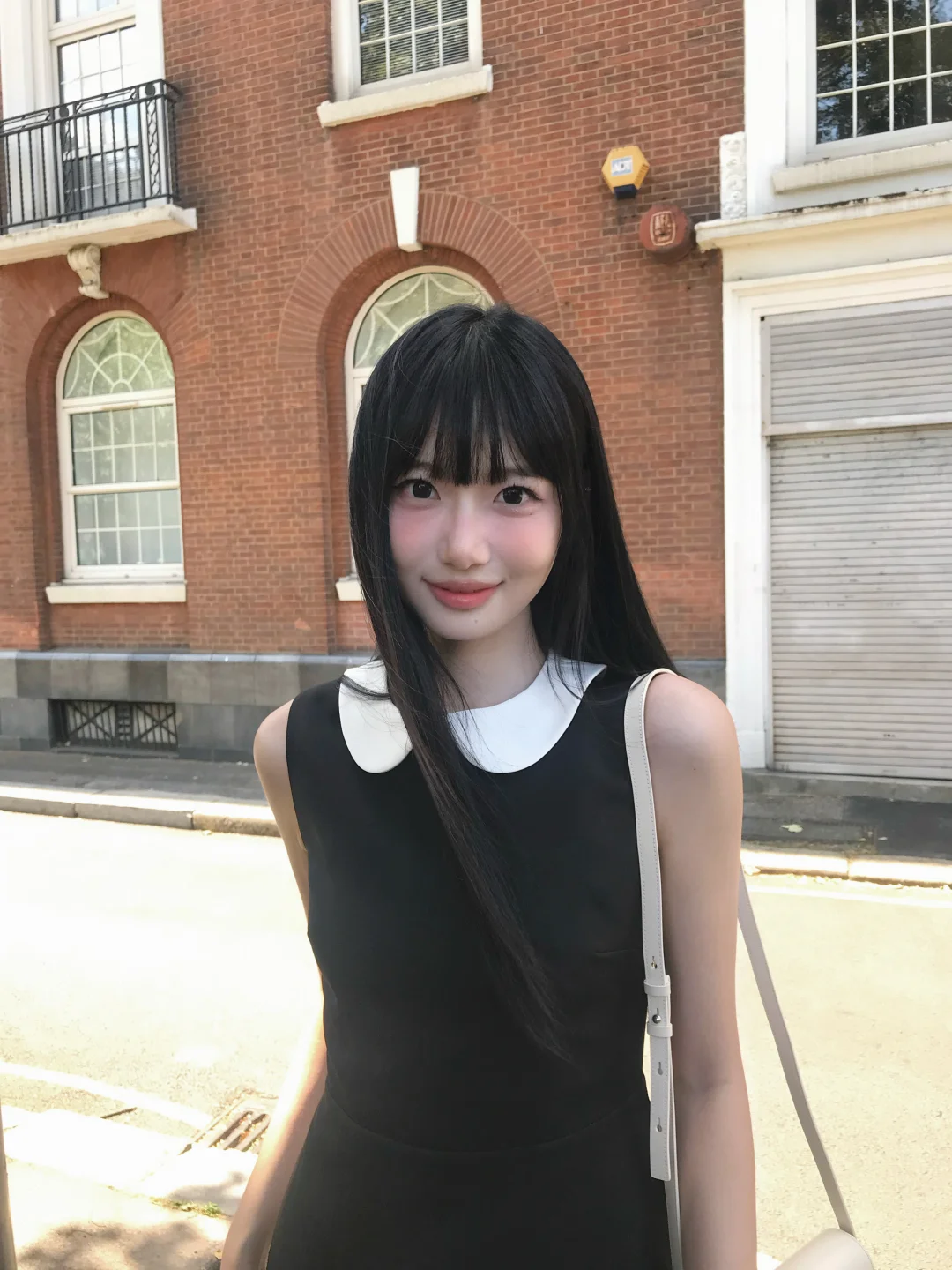 真我黑长直漫画齐刘海假发套 全真发整顶设计 自然隐形无痕贴合 长发飘逸顺滑