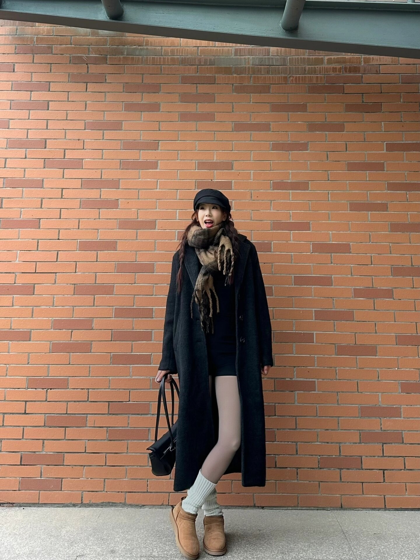 小野和子冬季黑丝光腿神器 加绒双层设计保暖不臃肿 替换装方便实用