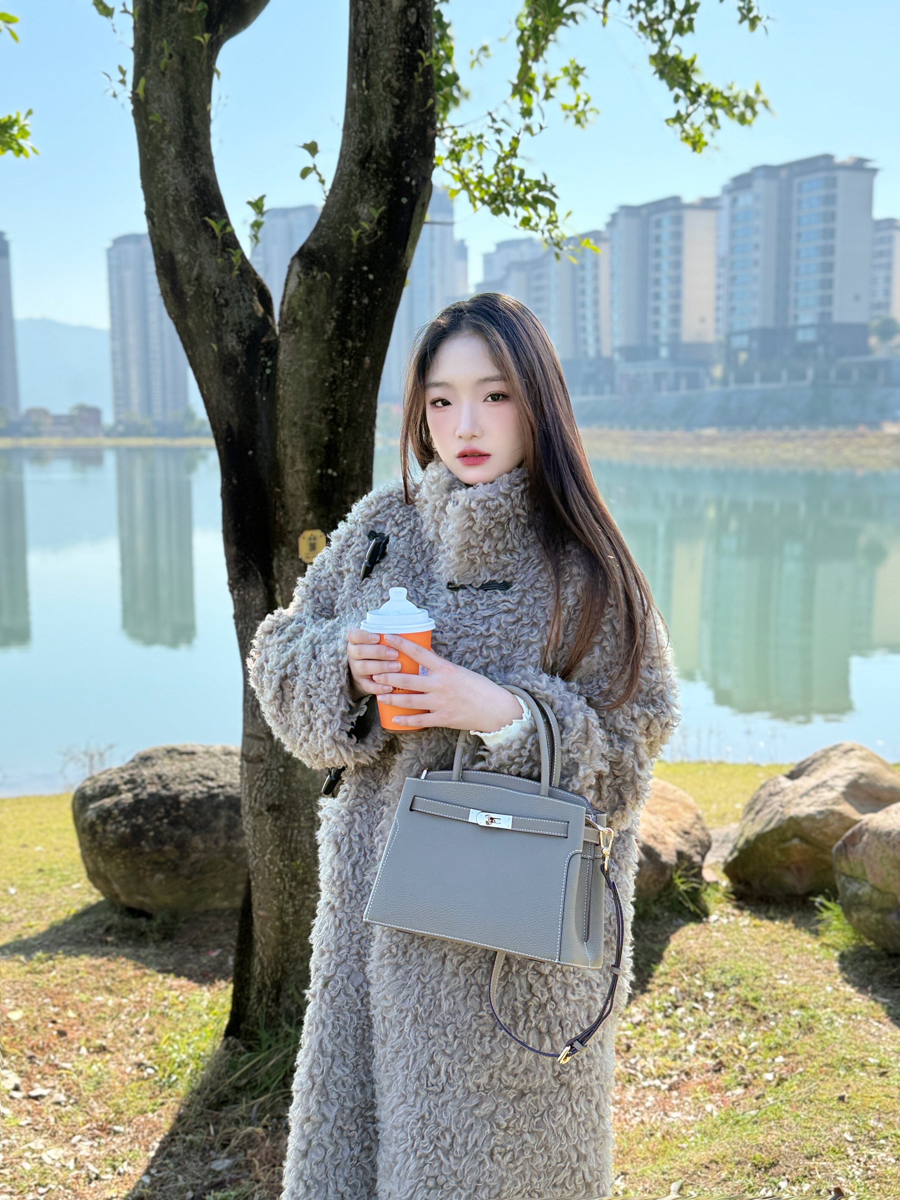 百丽鎏金岁月凯莉包 质感牛皮高级耐磨 大容量通勤 妈妈包婚包两用