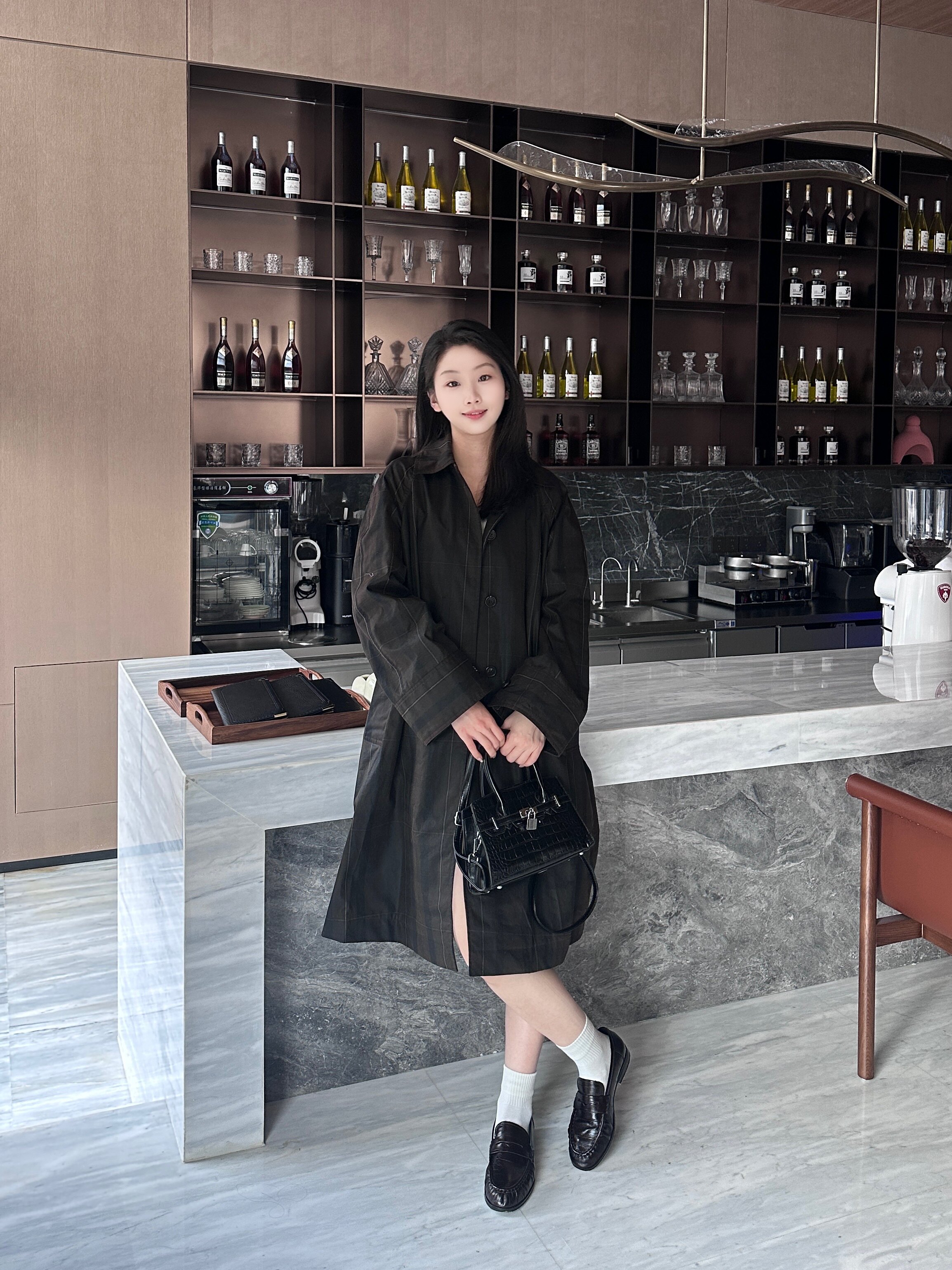 田曦薇同款百丽海鸥乐福鞋2.0 厚底增高设计拉长比例 真皮材质柔软亲肤