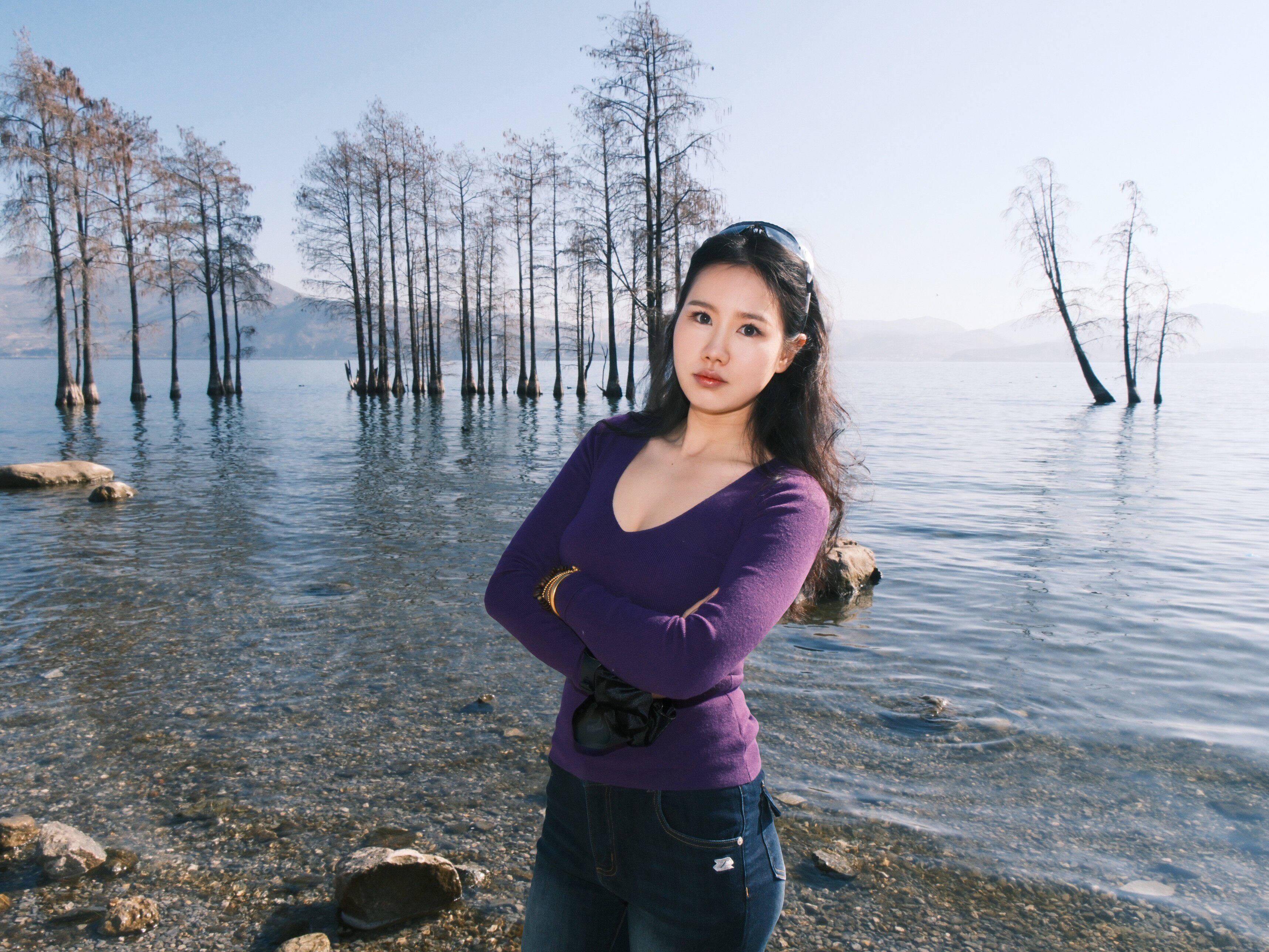 ABMY致命腰精原创V腰微喇裤 V型腰线收腹显瘦 弹力面料包裹蜜桃臀