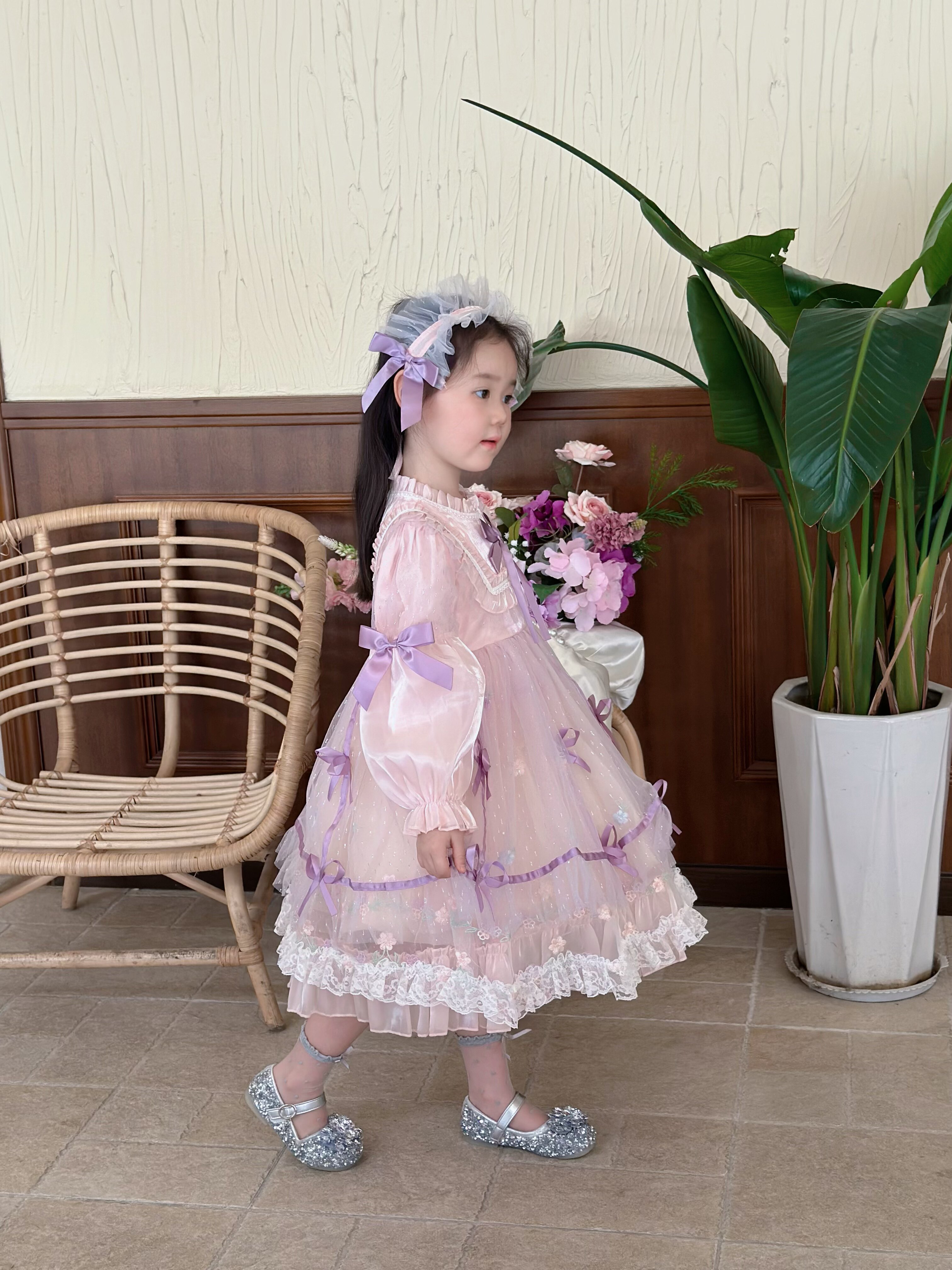 Customer photo for Pink Long-Sleeve (Hair Band Included), 110cm