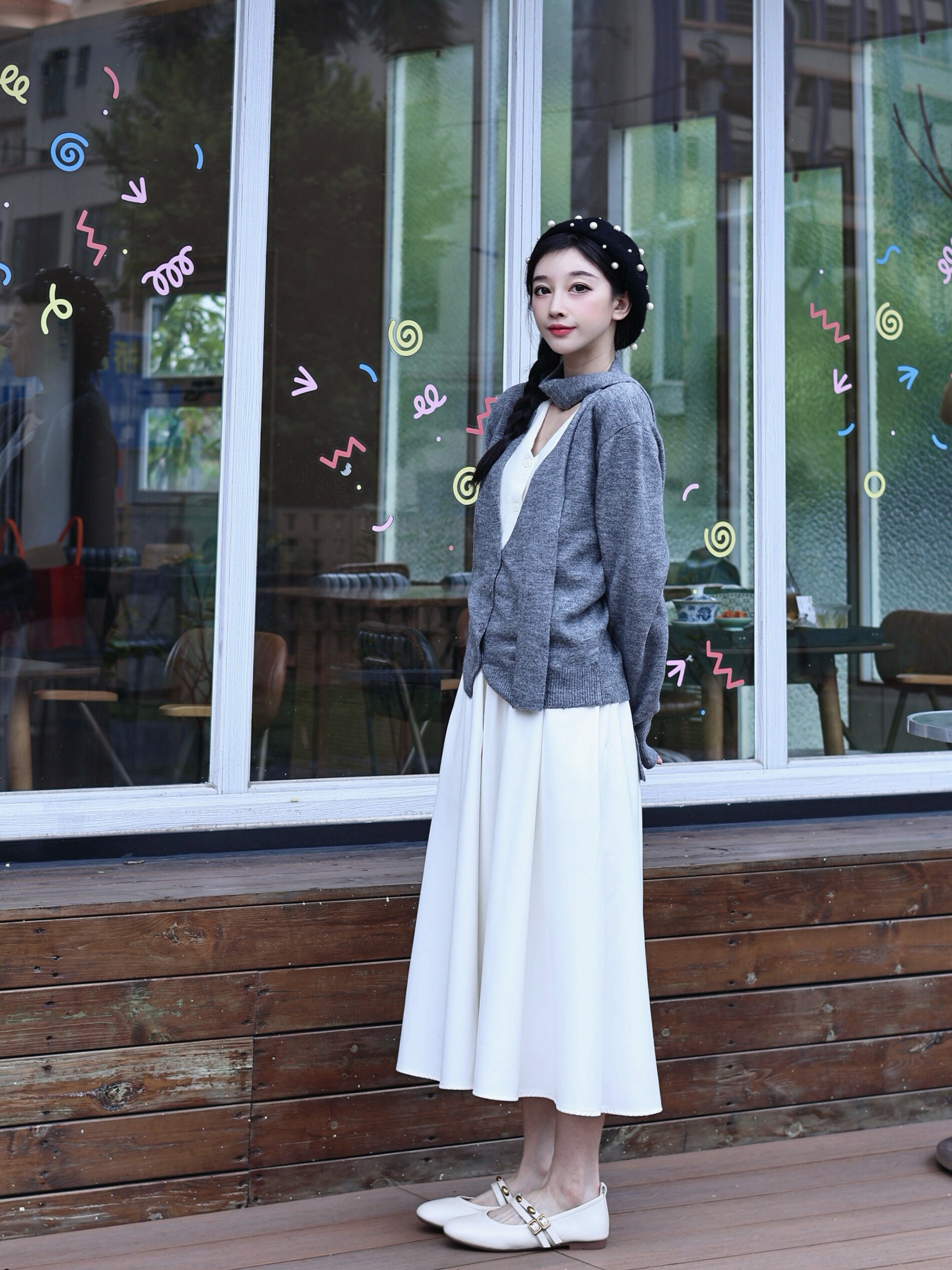 百丽小金豆芭蕾玛丽珍鞋 羊皮材质柔软亲肤 蛋卷鞋底舒适不累脚