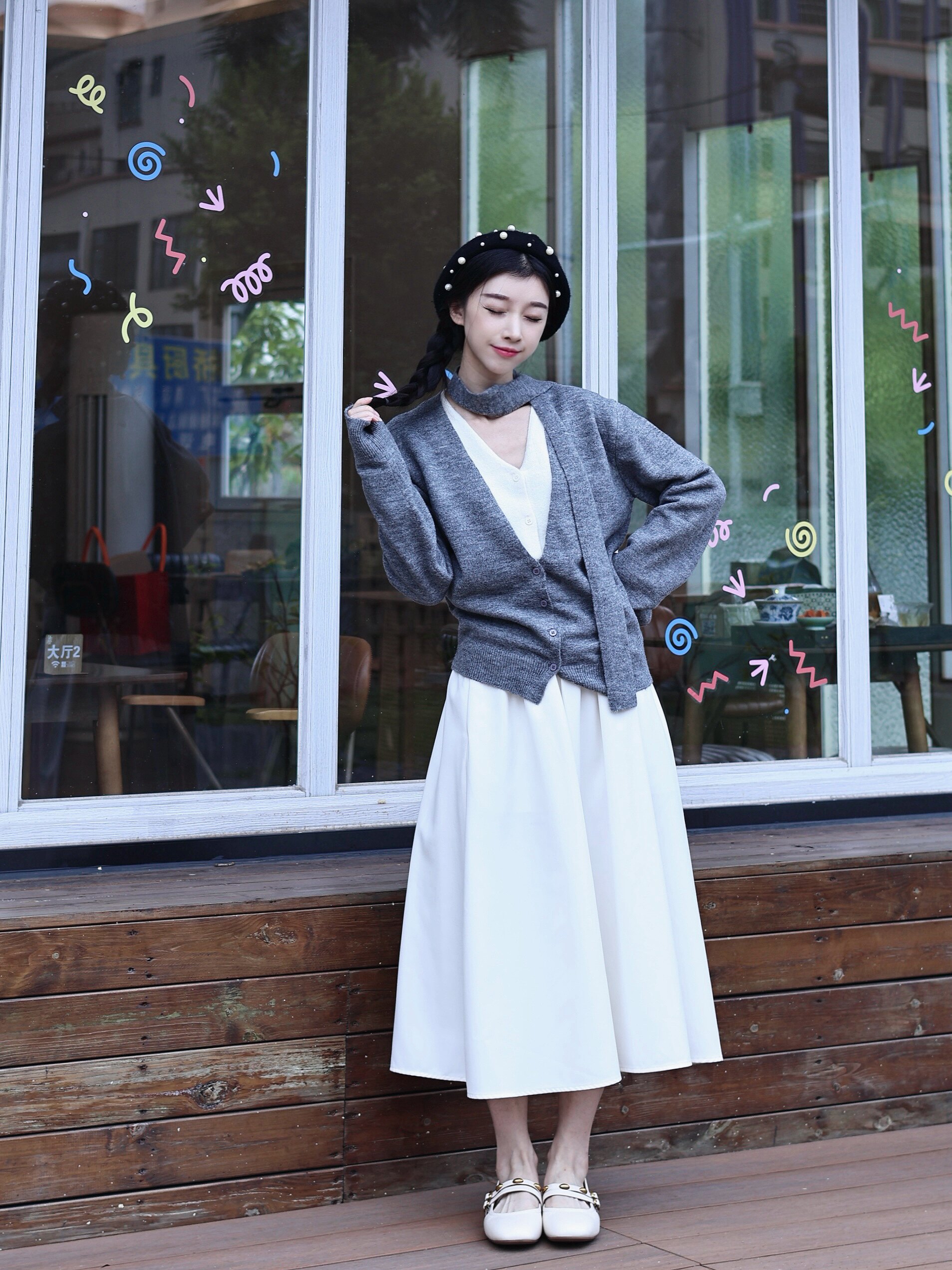 百丽小金豆芭蕾玛丽珍鞋 羊皮材质柔软亲肤 蛋卷鞋底舒适不累脚