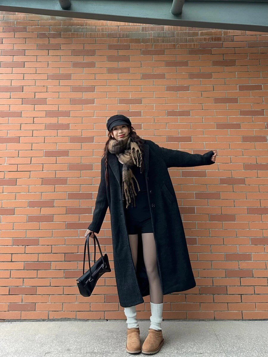 小野和子冬季黑丝光腿神器 加绒双层设计保暖不臃肿 替换装方便实用