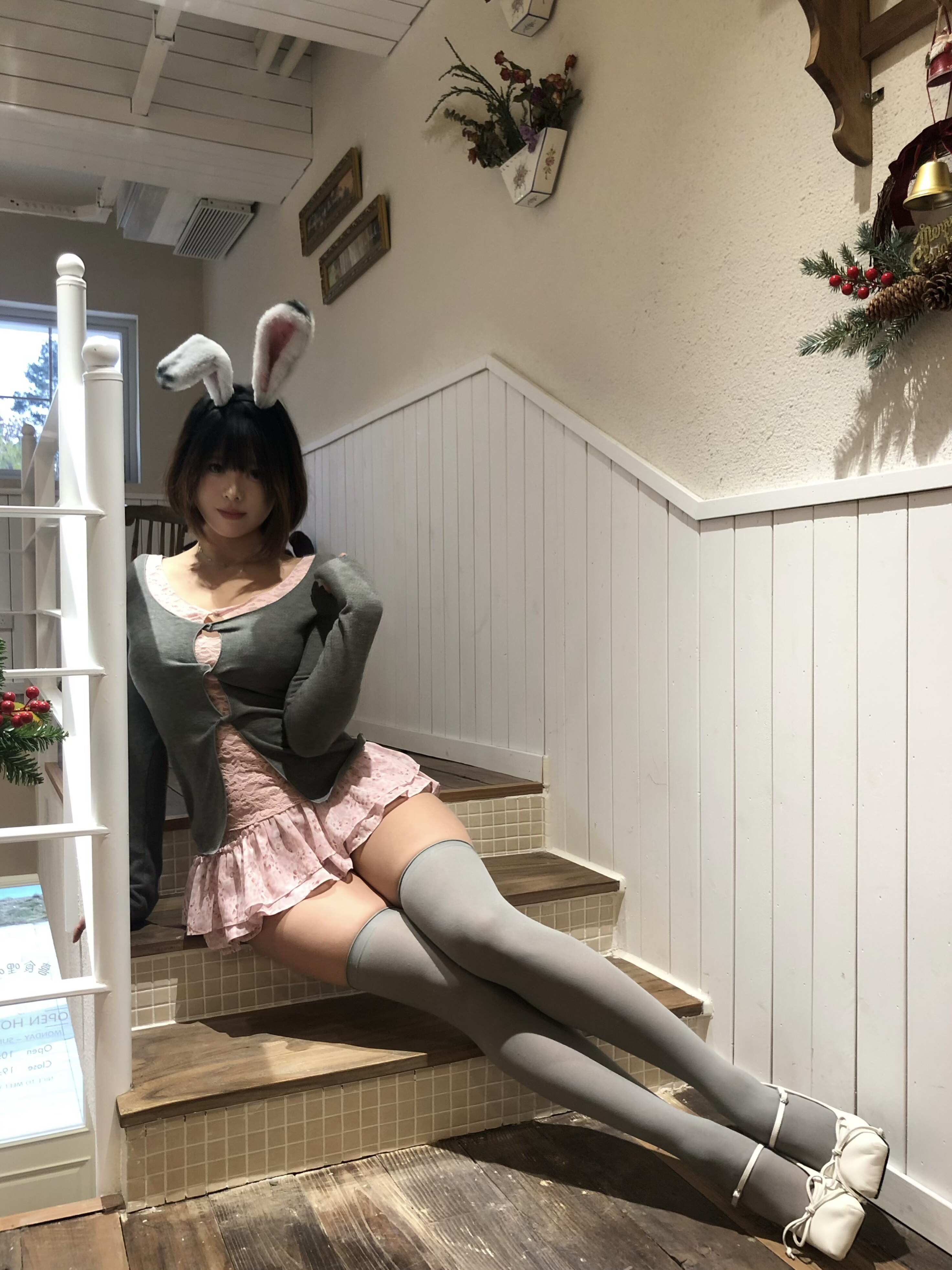 Tongiiuu洛可Betty假两件蕾丝针织衫 修身长袖显瘦百搭 内搭打底或单穿都时髦