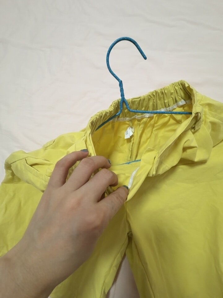 Customer photo for Yellow Capri Pants, 140cm
