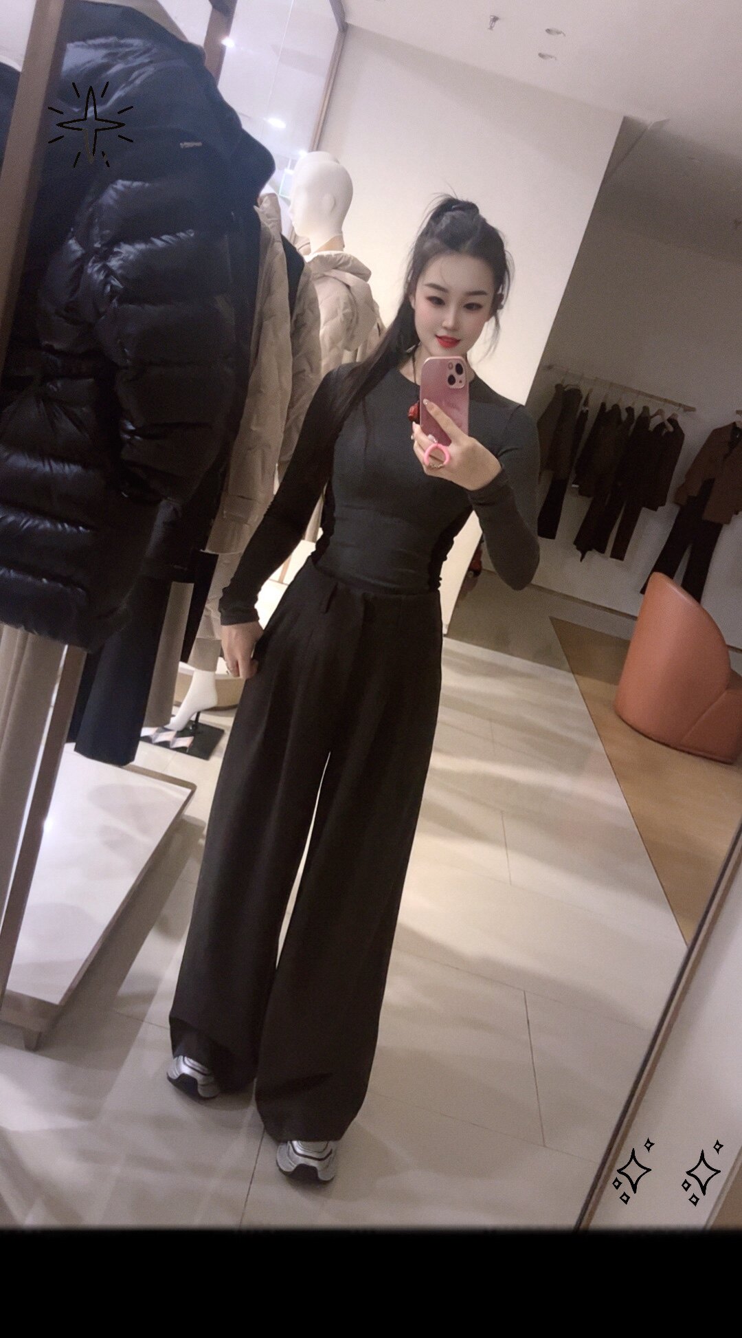 KENABSTUDIO春夏灰色阔腿西装裤 宽松垂感面料舒适有型