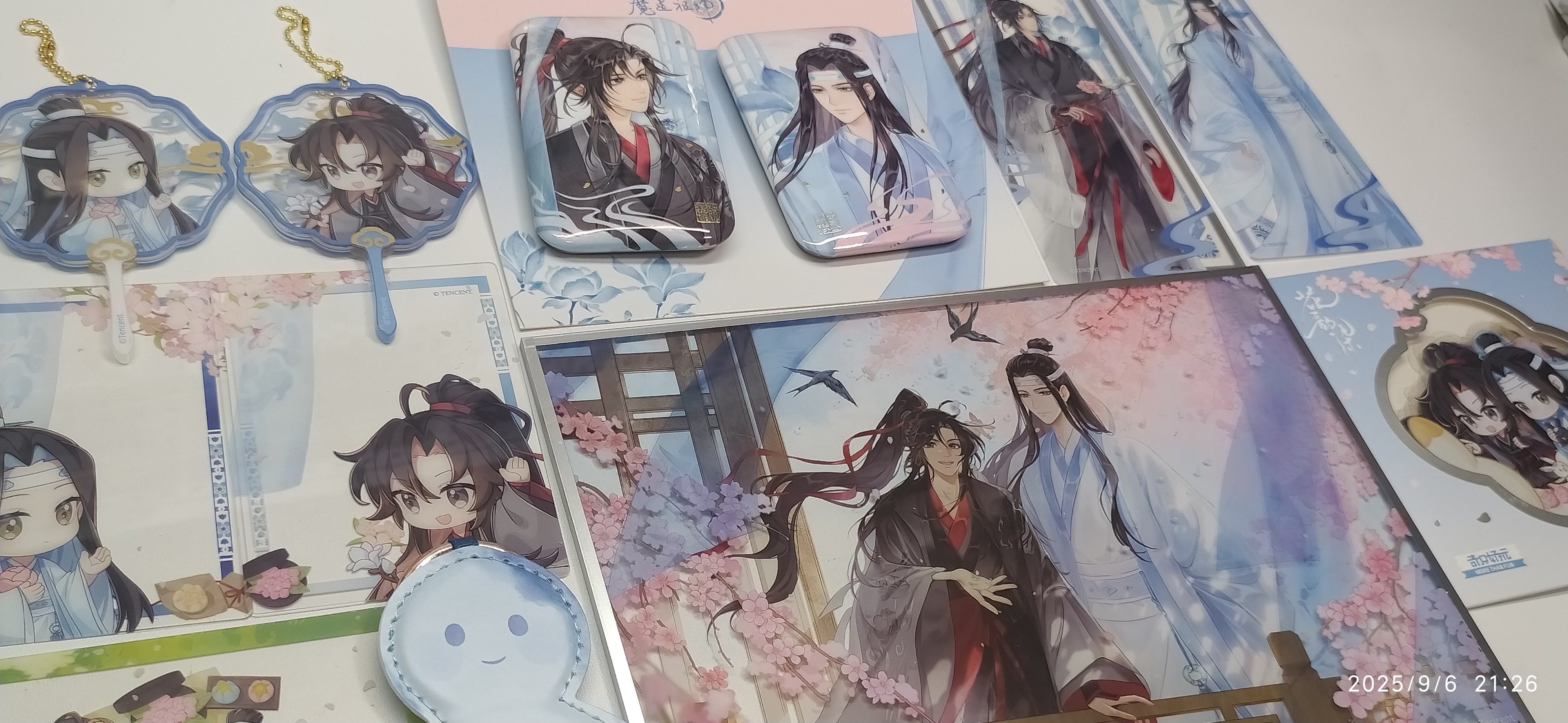 魔道祖师动画青韵花影系列抱抱桶