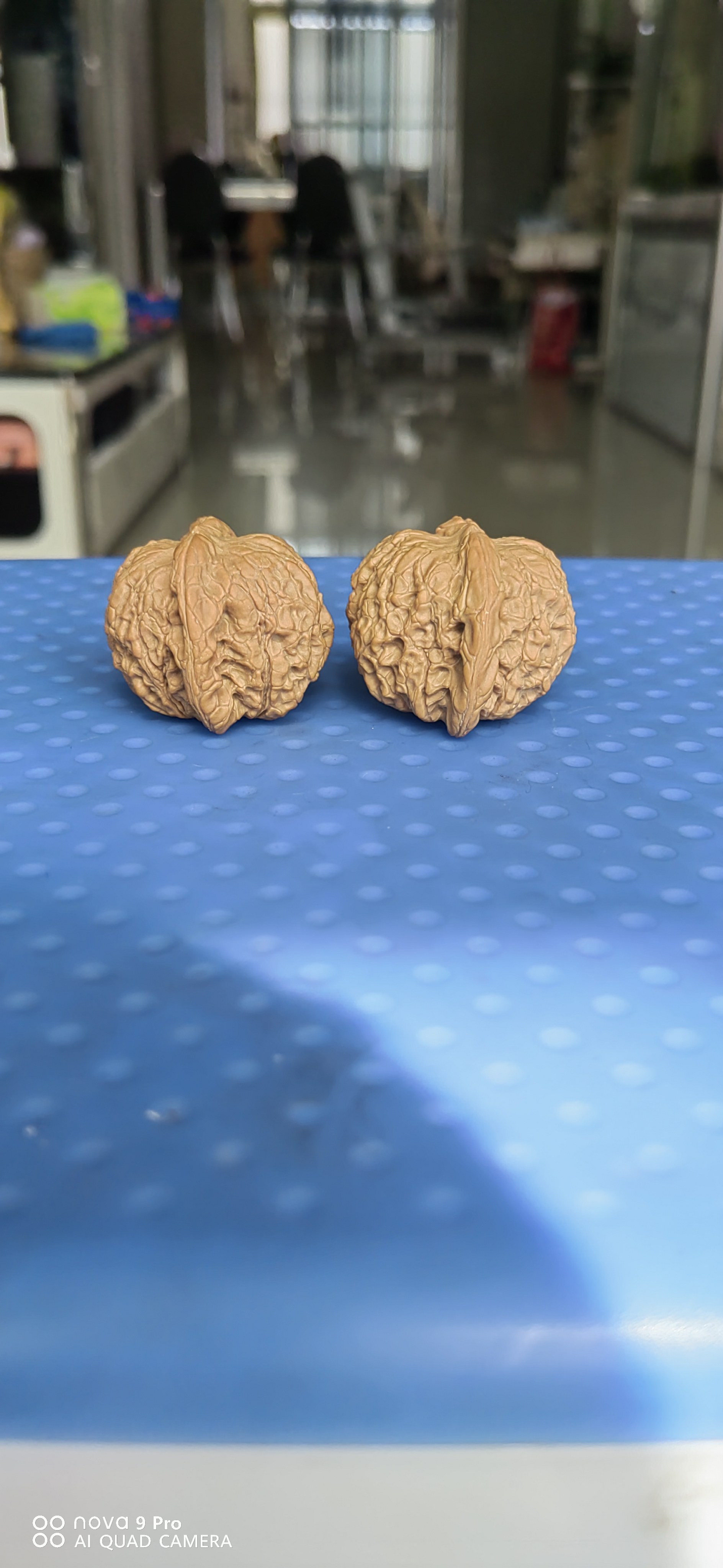文玩堂：红锦鲤獅子頭（高级品） 文玩核桃成新宠六七千元一对“不算贵