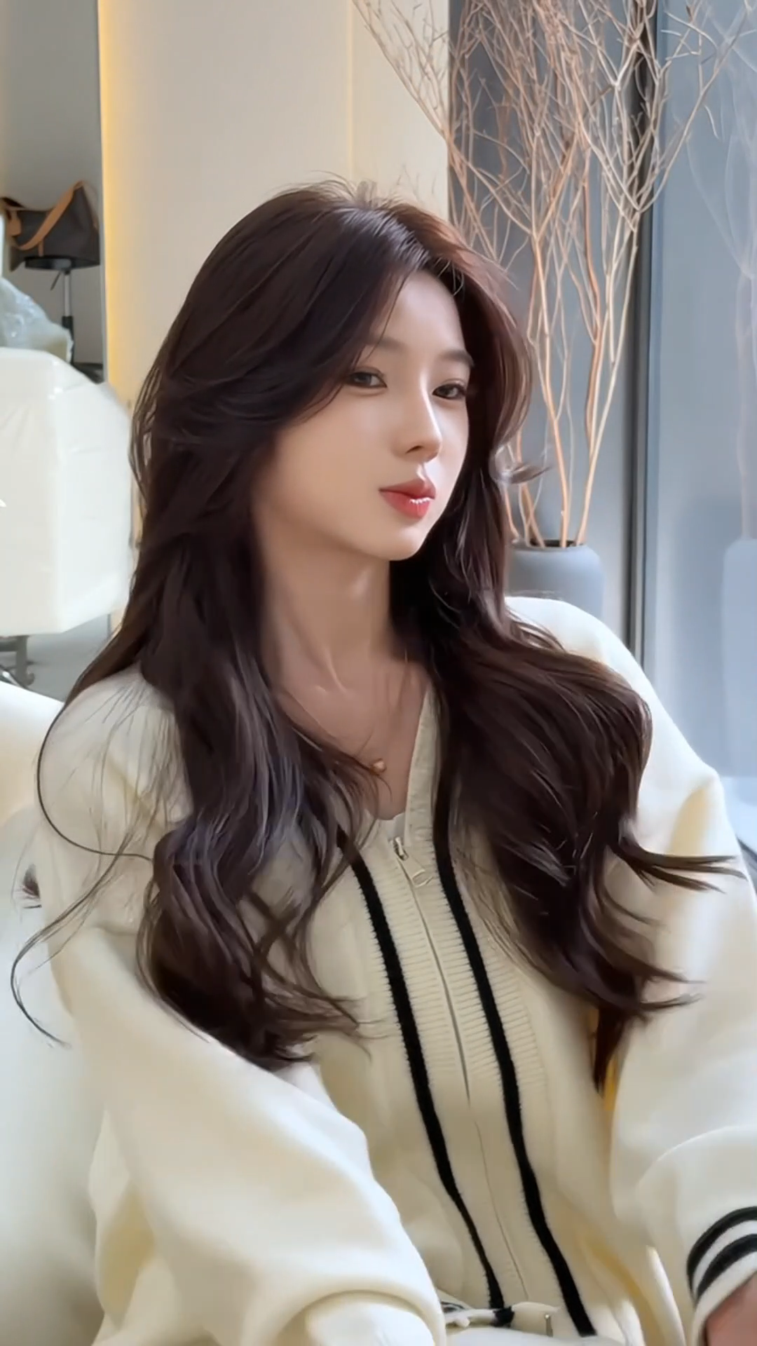 真我整顶全头套假发 大波浪卷发自然蓬松 蕾丝无痕隐形不露边 真发材质可烫染造型