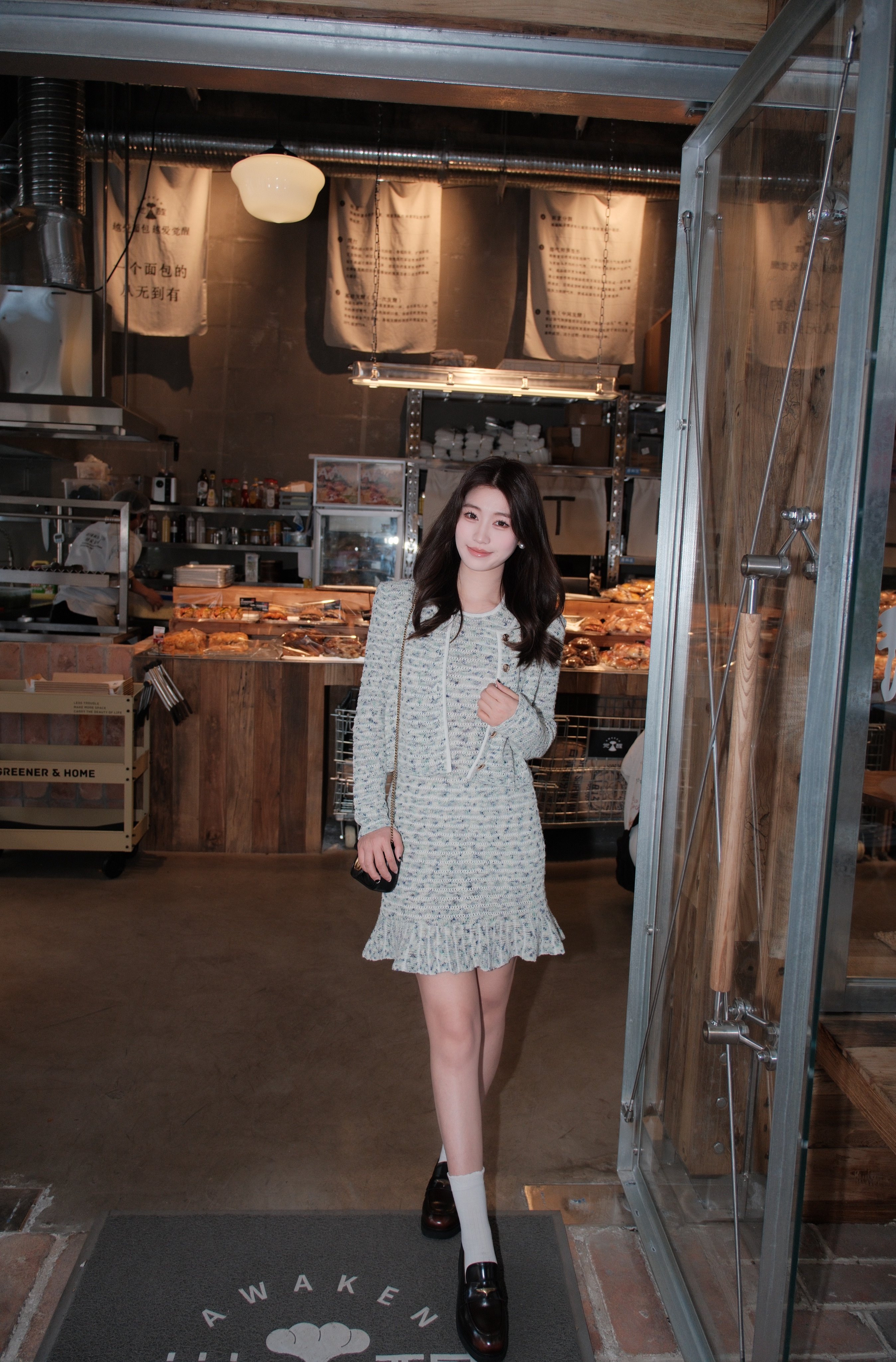 田曦薇同款百丽海鸥乐福鞋2.0 厚底增高设计拉长比例 真皮材质柔软亲肤