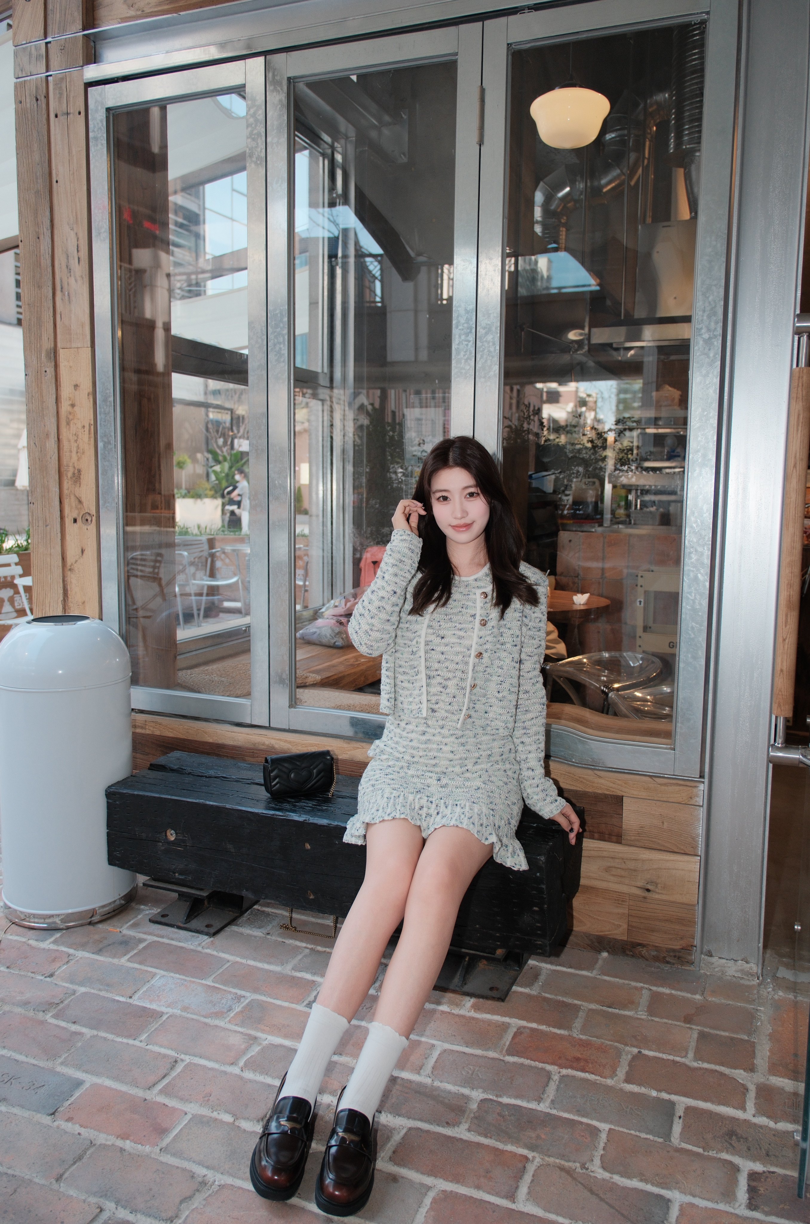 田曦薇同款百丽海鸥乐福鞋2.0 厚底增高设计拉长比例 真皮材质柔软亲肤