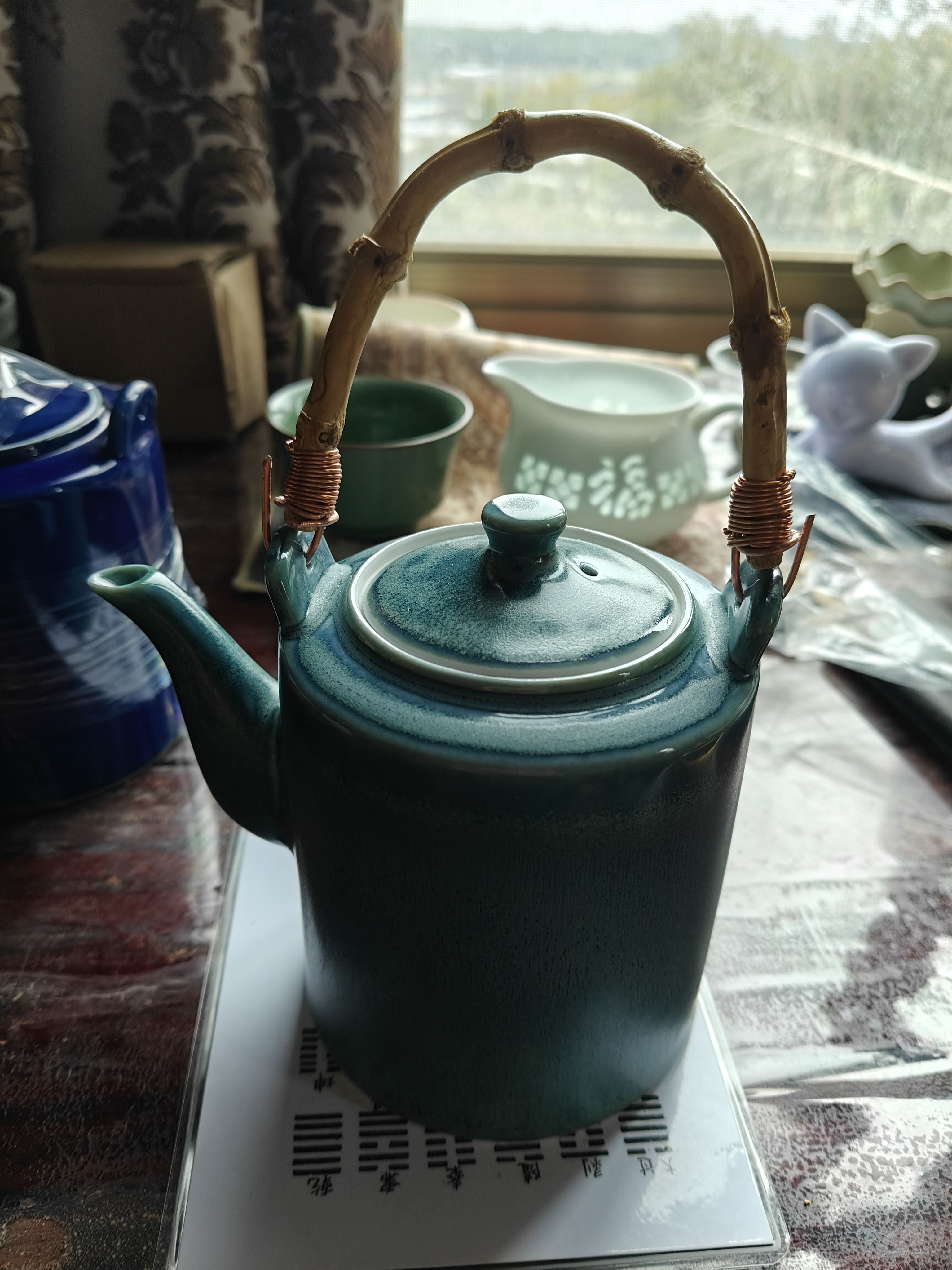 極上珍品 天然竹根製 提梁壺 茶壺 酒壺 酒器 文房具 置物 年代物 貴重