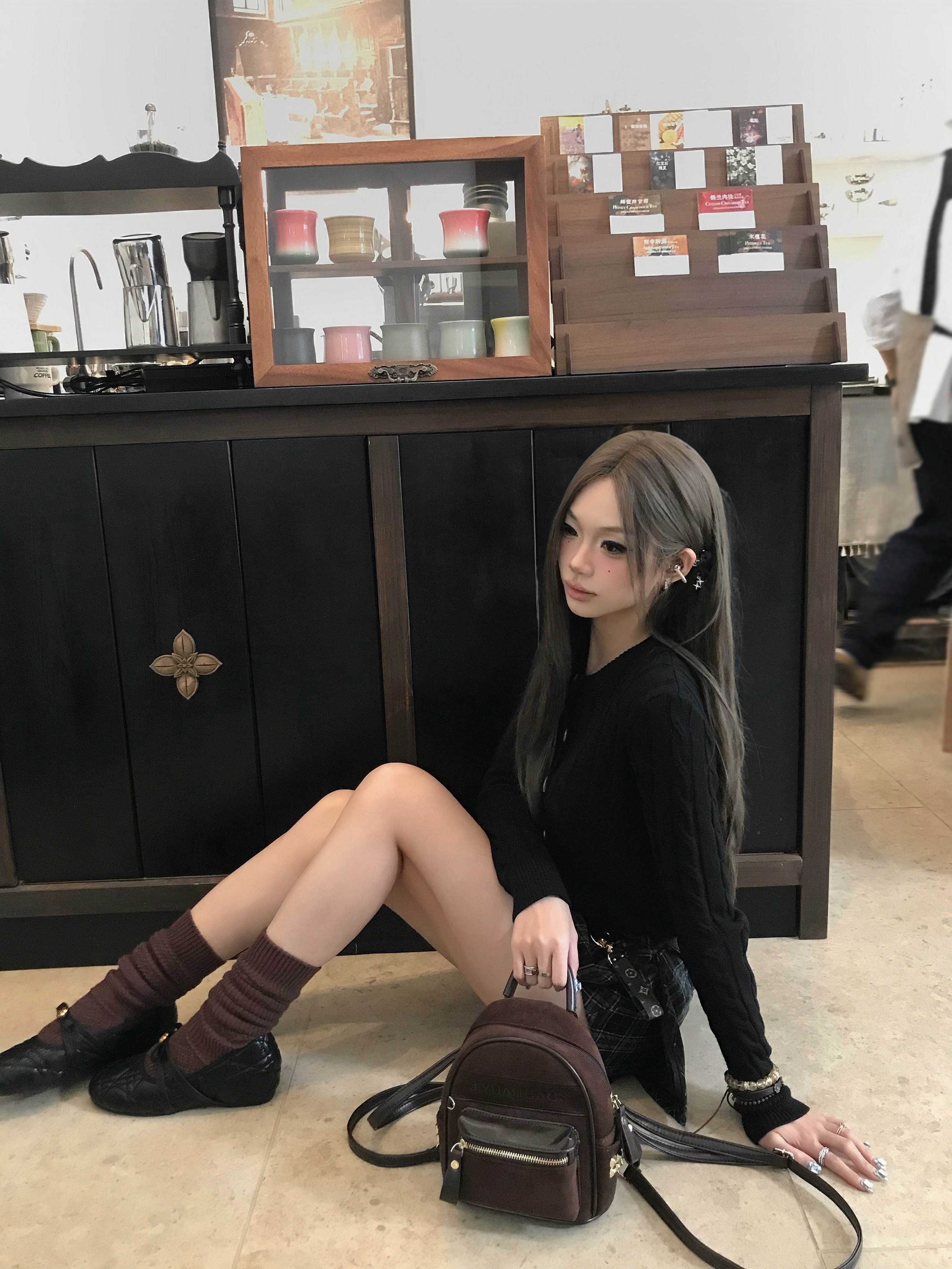 SiCii复古韩系低腰包臀裙 格纹短裙显瘦辣妹风 防走光侧拉链毛呢质感高级