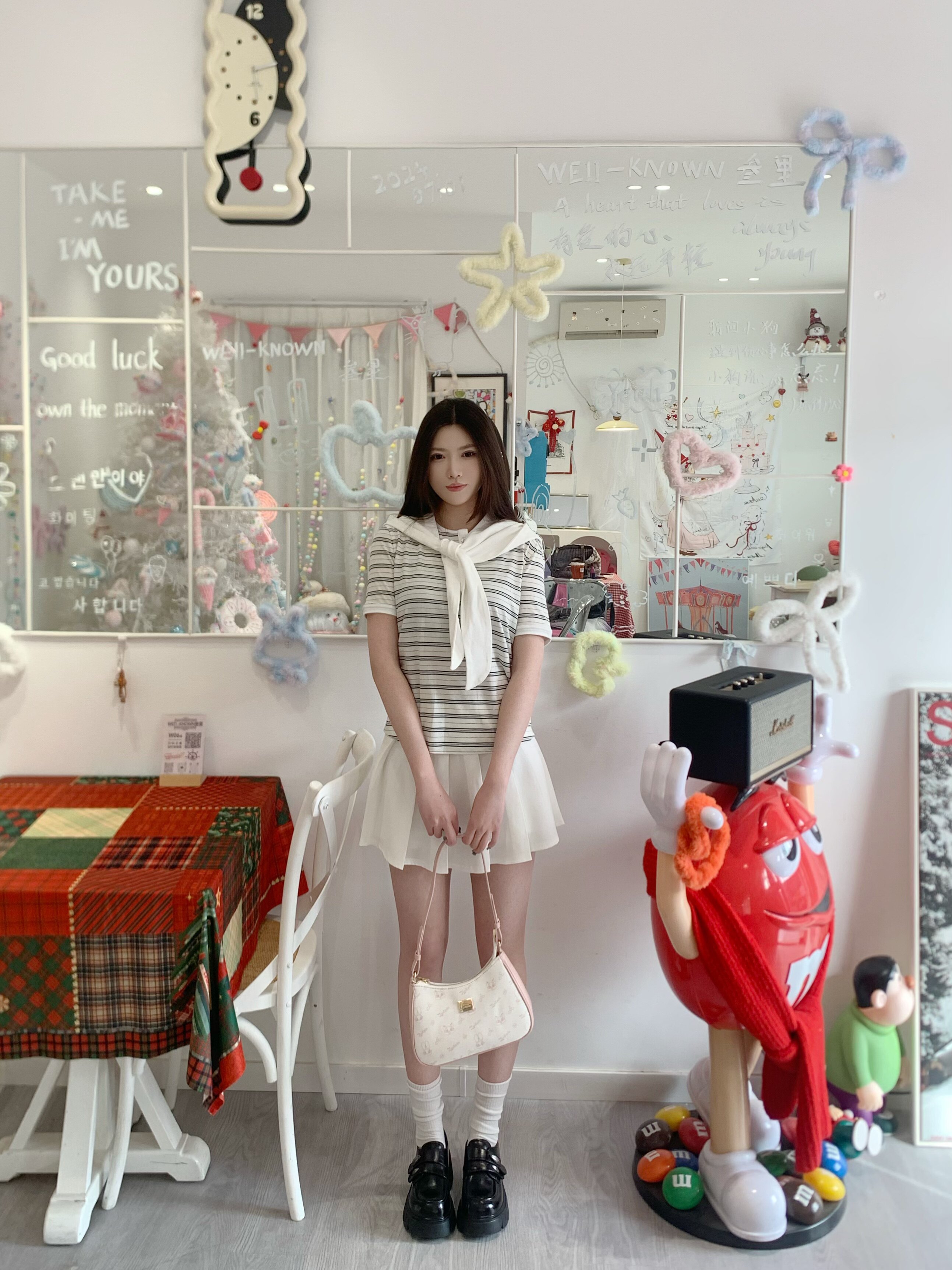 TATA他她钢琴家黑色乐福鞋 厚底增高设计拉长比例 小皮鞋质感百搭高级 JK制服绝配