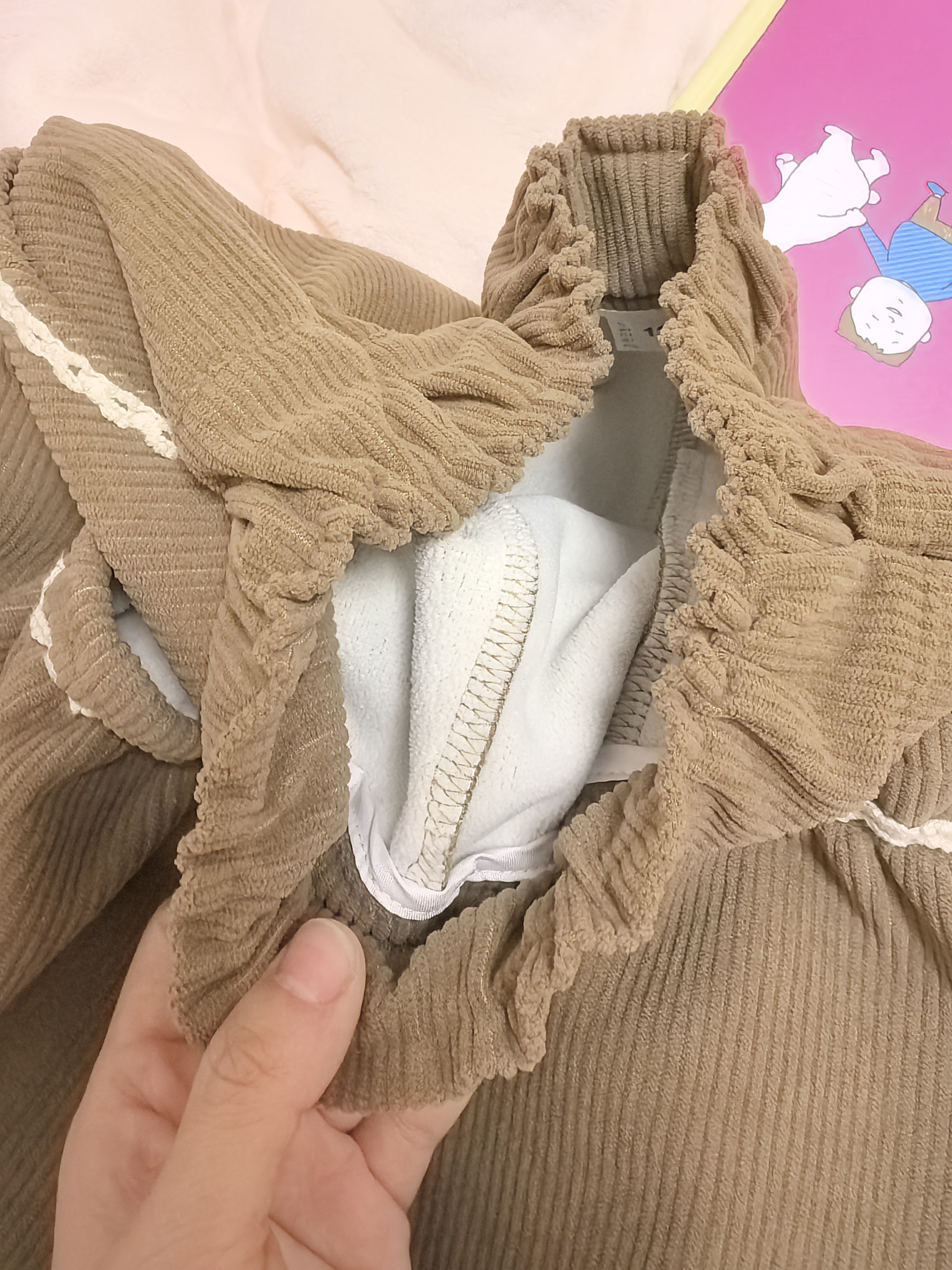 Customer photo for Khaki (Fleece-Lined), 120cm