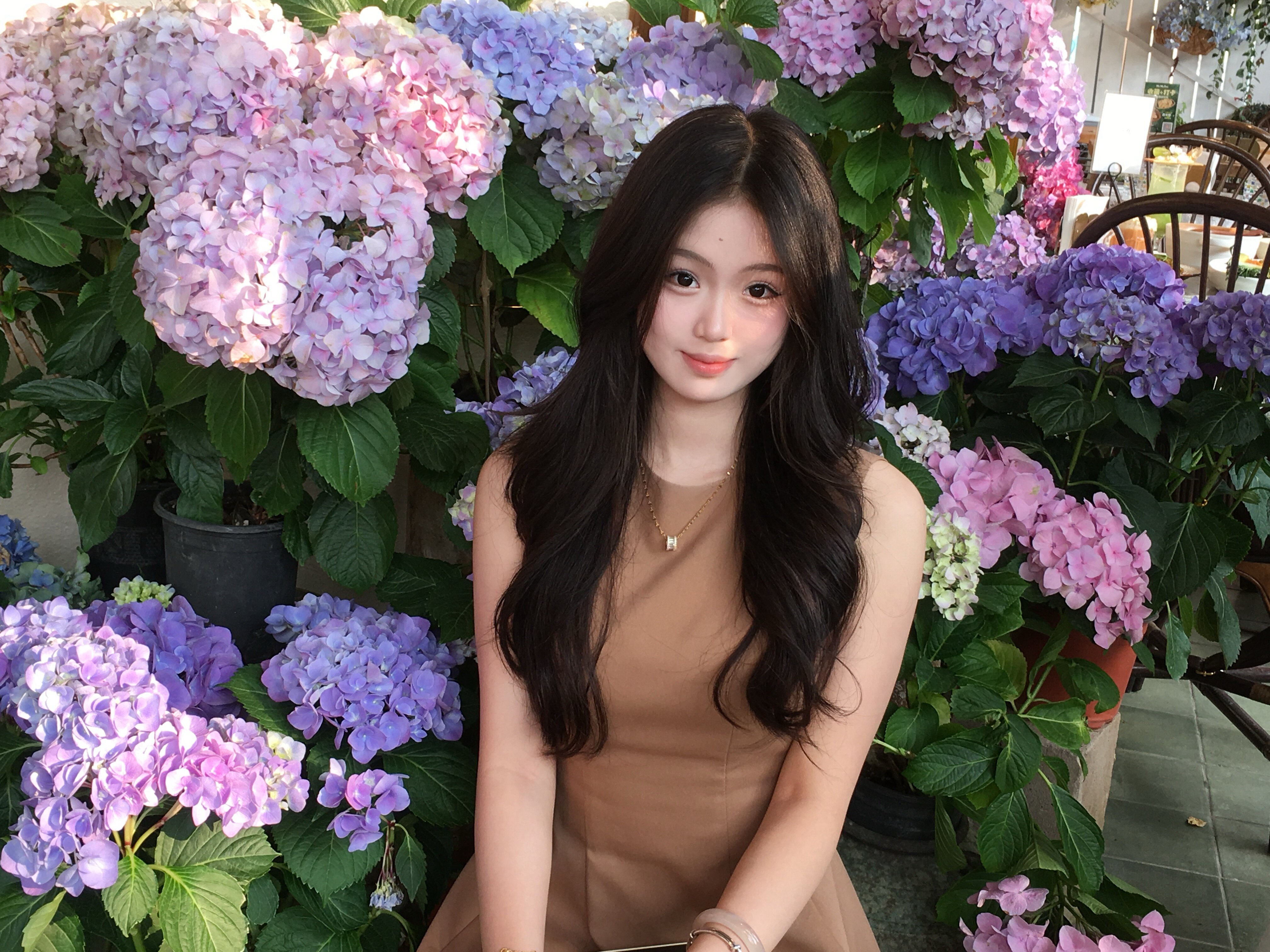 舒胡蕾夏日生日裙 法式无袖收腰设计 显瘦显高拉长比例 高级感气质满分