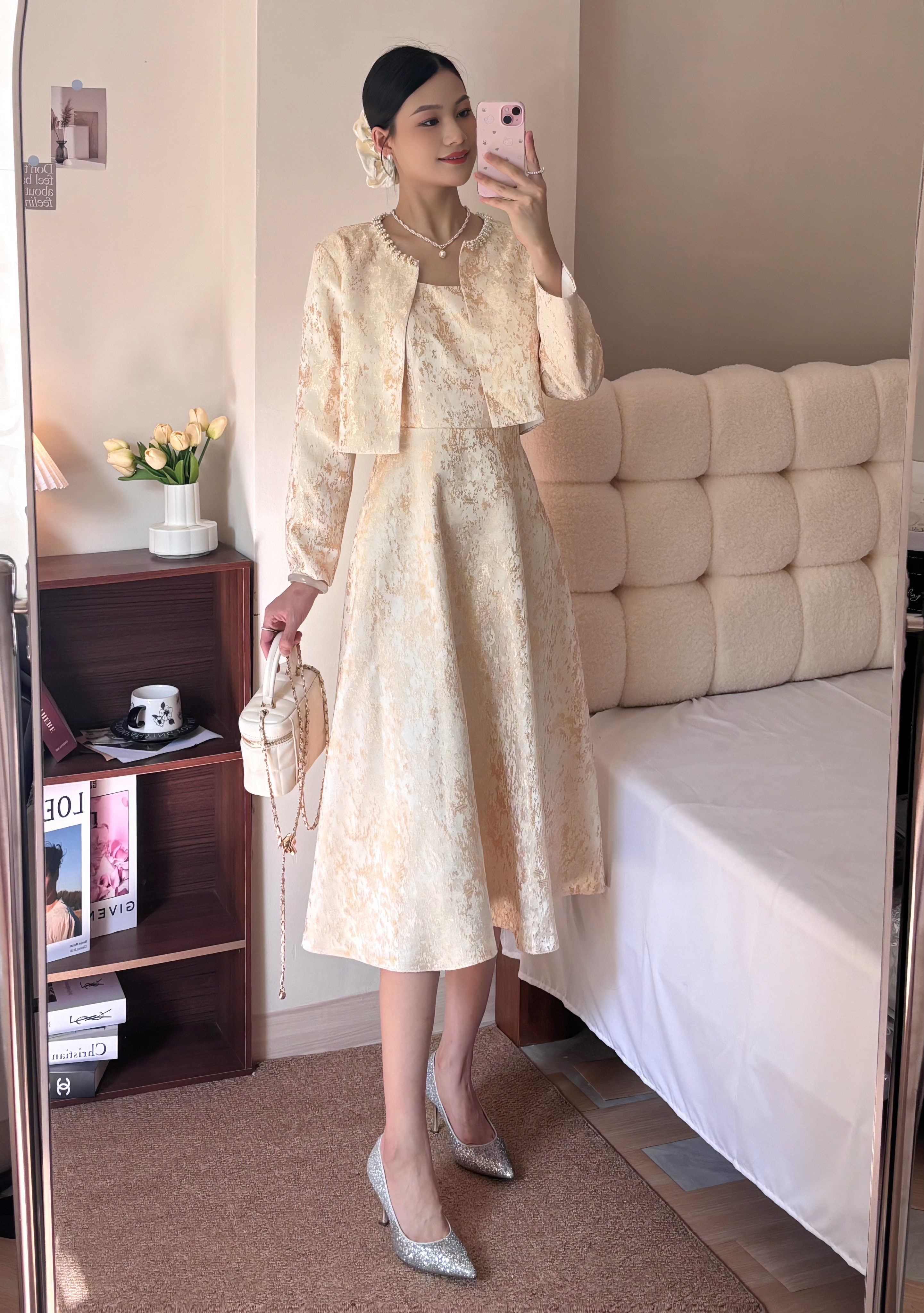 韩雪张琼予同款千百度静音婚鞋细高跟设计拉长比例静音鞋底走路无声不尴尬