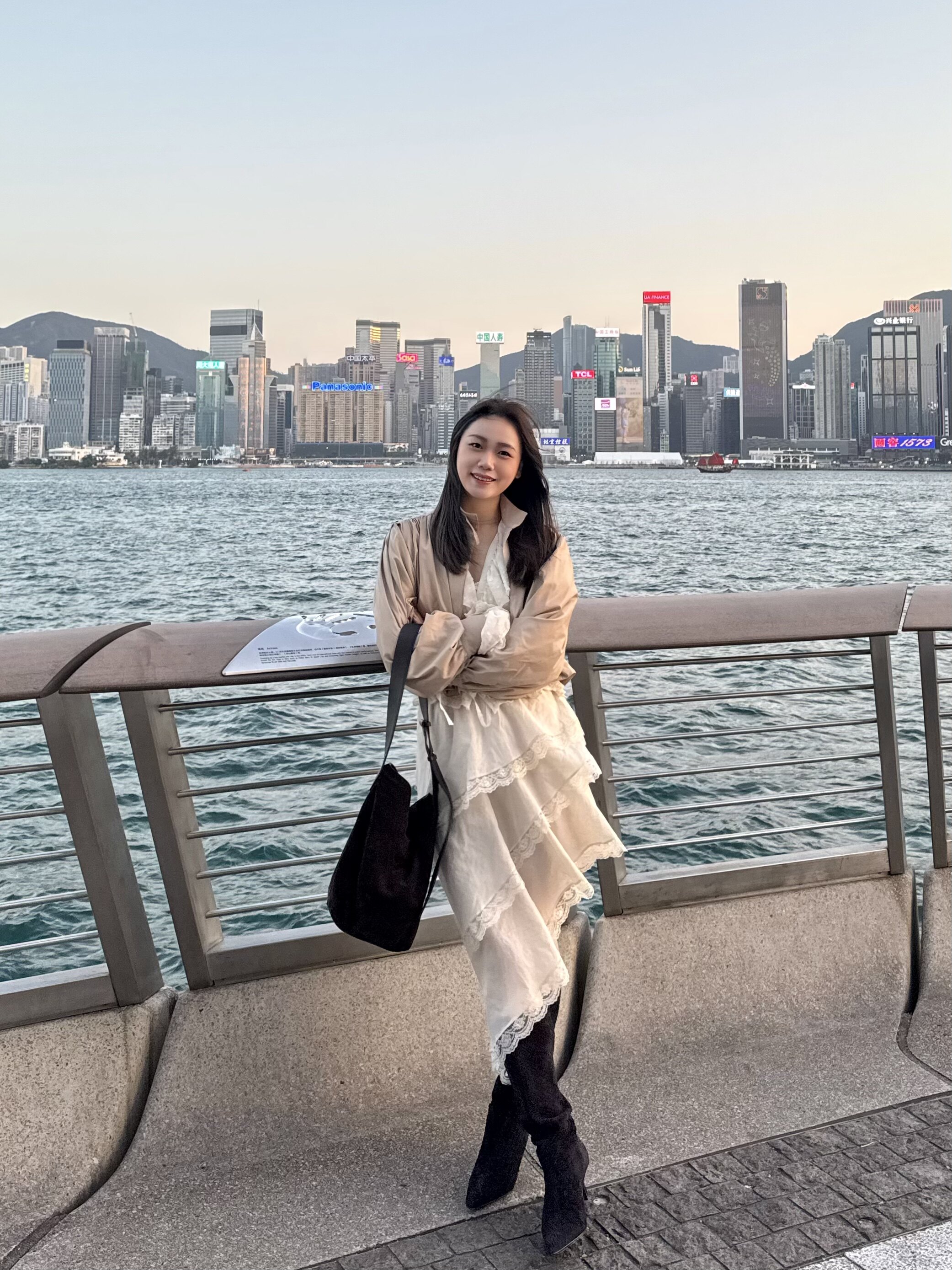 Le' Murmure冬季时尚羊反绒长筒靴堆堆设计慵懒随性 高跟拉长腿部比例