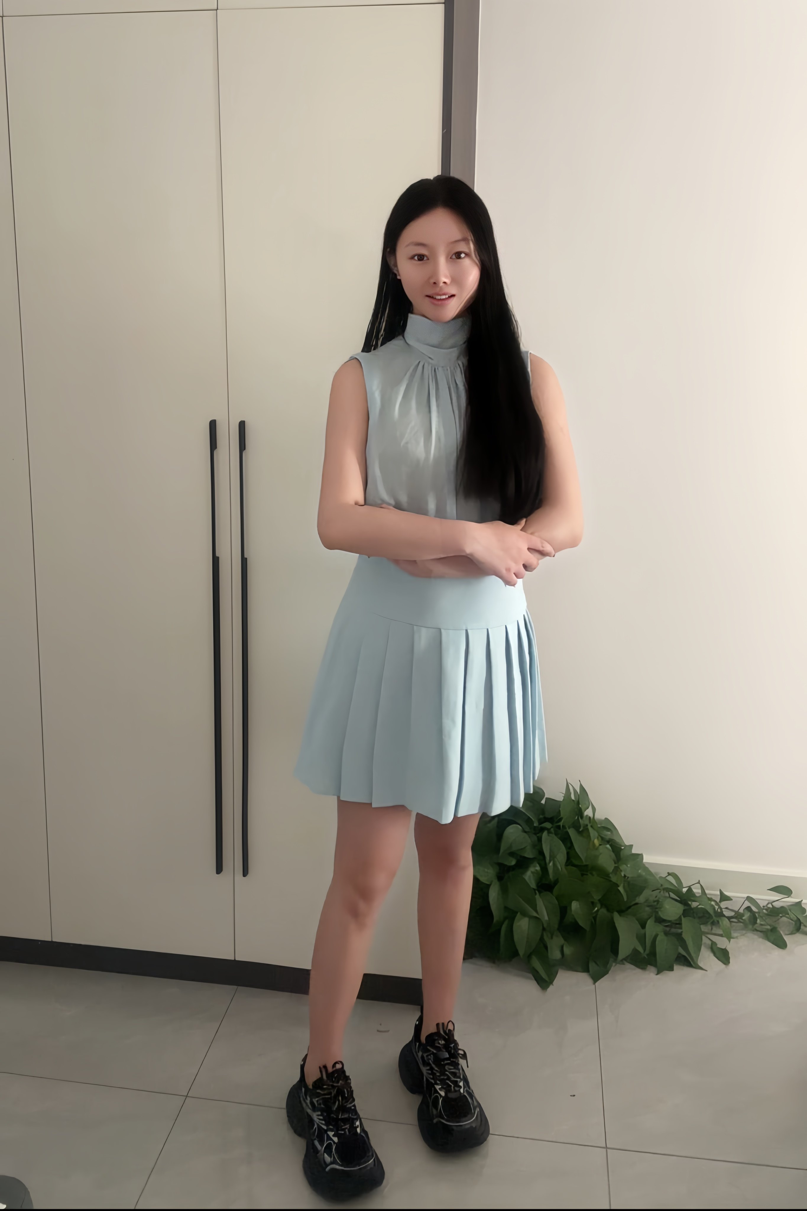 迪丽热巴同款骆驼银月老爹鞋 厚底增高拉长比例 银色系未来感十足