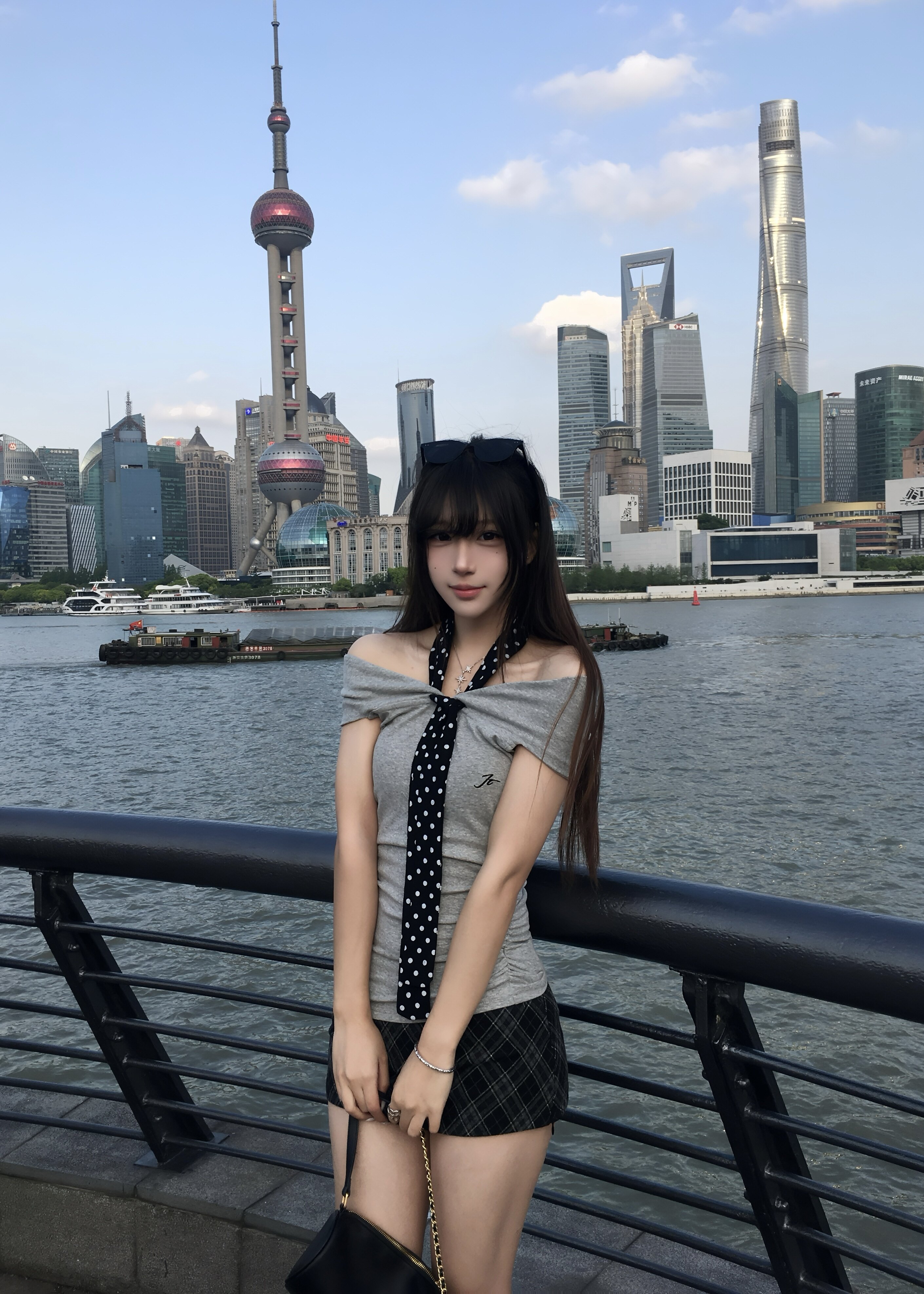 SiCii复古韩系低腰包臀裙 格纹短裙显瘦辣妹风 防走光侧拉链毛呢质感高级