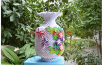 Triangle plug DIY handmade origami vase paper material bag
