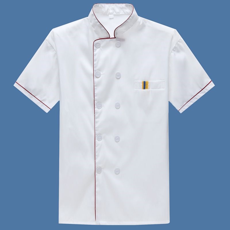 Chef quần áo ngắn tay áo hàng chất béo thuê sân sau bếp workclothes quần áo ngắn tay nhà bếp của nam giới và phụ nữ workclothes