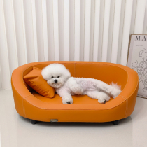 popopaw dog sofa non-stick fur pet waterproof dog nest removable and washable medium dog pet dog bed off ground