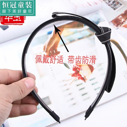 Зубчатый ободок, нескользящие универсальные шпильки для волос, человеческая голова для взрослых, простой и элегантный дизайн, Южная Корея, в корейском стиле