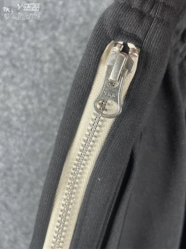 Nike, хлопковые трикотажные баскетбольные спортивные штаны с молнией, шорты, с вышивкой, для бега