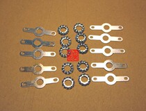 Double-ended soldering lug central opening 4 2mm grounding pad and 4mm diameter screw used together