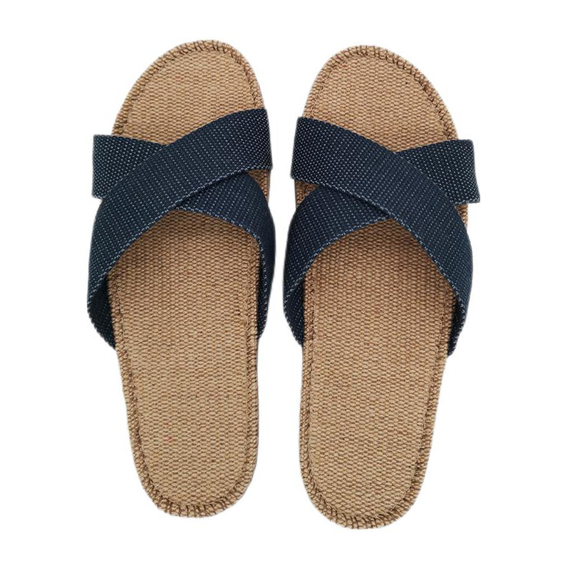 Shuo brand hemp slippers home thick bottom non-slip refreshing sweat-absorbing linen drag travel men's classic