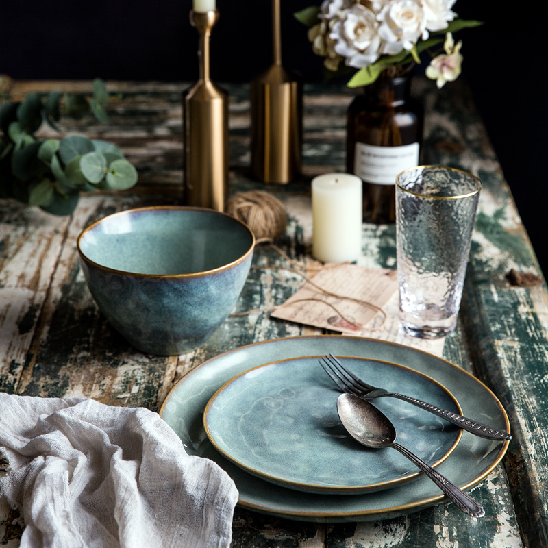 Porcelain soul household breakfast steak dinner plate plate plate of dining - room of Europe type 0 creative move ltd. the flat plate