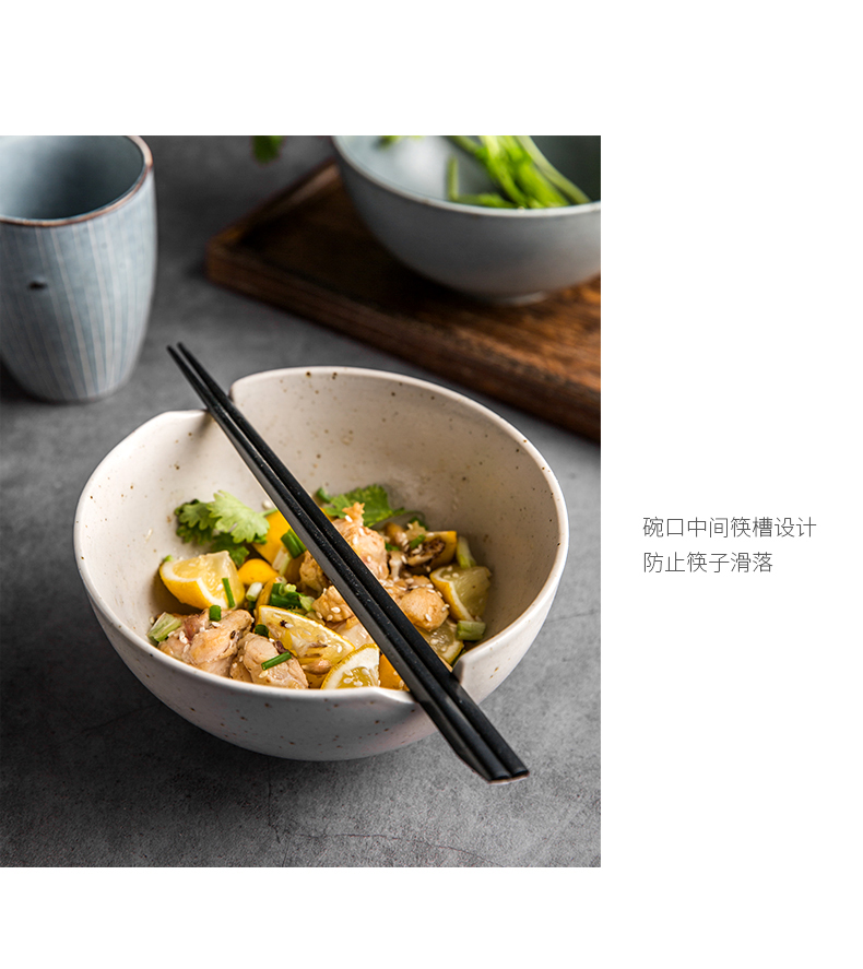 Japanese porcelain soul large ceramic bowl pull rainbow such as bowl mercifully rainbow such use large soup bowl household can put big bowls of salad bowl chopsticks