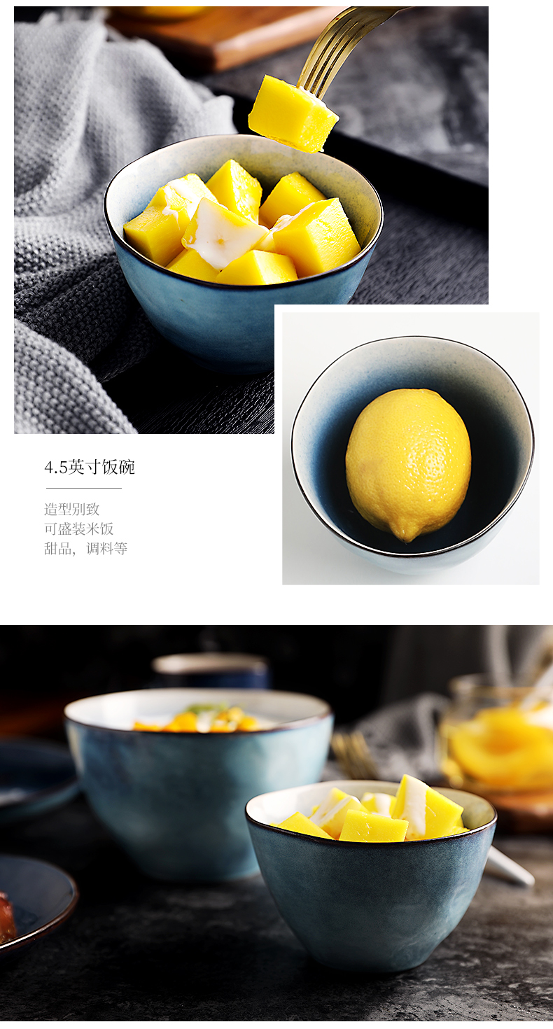 The Nordic plate creative dish beefsteak ceramic household creative breakfast dish plate plate plate