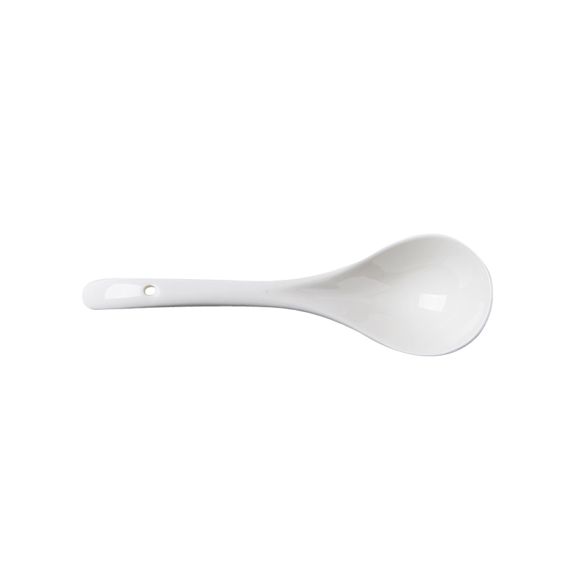 Porcelain soul spoon, spoon, ladle size ceramic dinnerware seasoning teaspoons of long handle household use only big spoon, run out of the cup