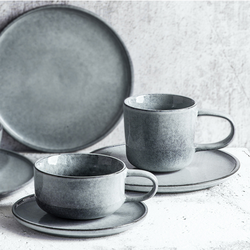 Porcelain soul keller of coffee cups and saucers combination European afternoon tea set ceramic with mark cup milk cup home