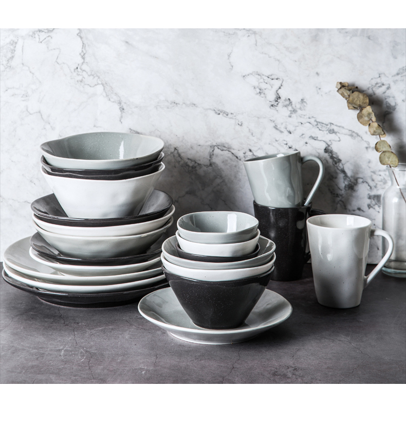 Porcelain soul northern wind irregular ceramic tableware 0 with the creative household jobs dessert bowl rainbow such as bowl beef dish