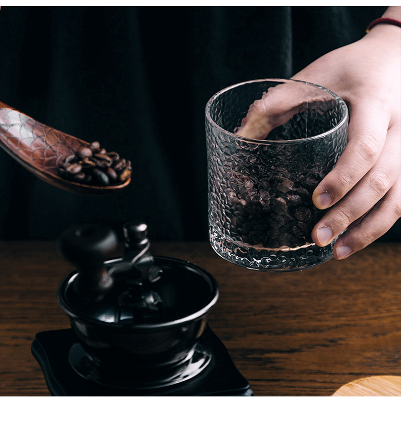 Porcelain soul snack jars, glass storage jar of northern wind food the receive dried fruit tea coffee beans seal GuanPing son