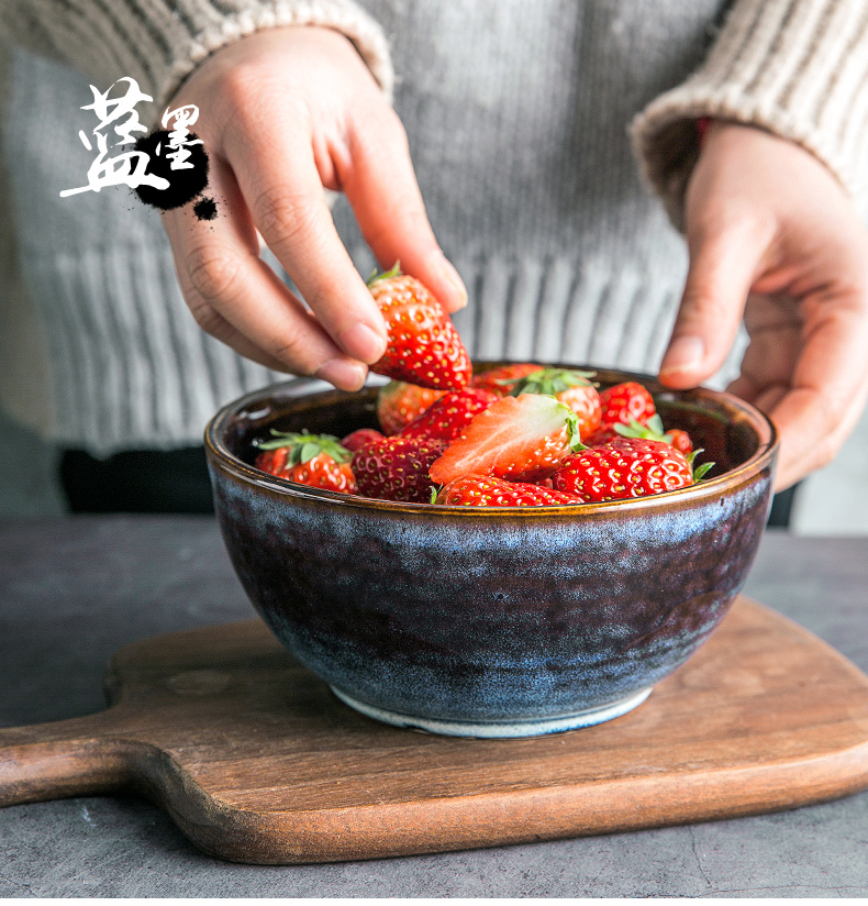 Porcelain soul creative variable glaze breakfast tray plates of household ceramics tableware restoring ancient ways round flat steak dinner plate