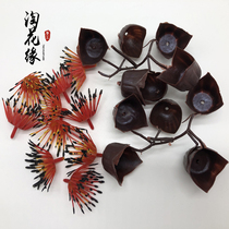 Taohuayuan silk screen flower stockings flower DIY material kapok heart flower core magnolia flower holder kapok holder kapok accessories