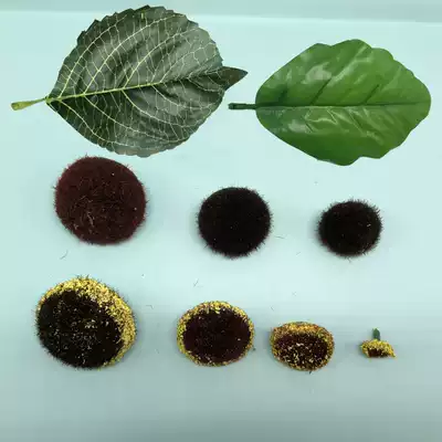 Donglei flower flower flower flower seed stockings yellow powder sunflower core velvet core hydrangea leaf sunflower accessories