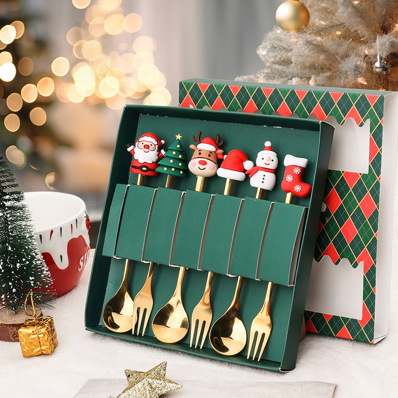 New Cross-Border Christmas Exquisite Gifts for Giving Away, Small Gifts for Company Events, Tableware Sets, Souvenirs and Commemorative Items
