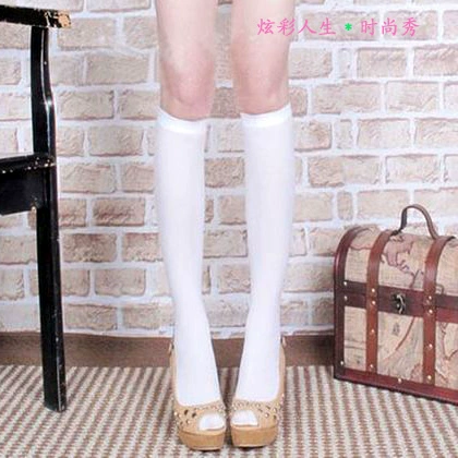 Vớ COSPLAY ◆ Vớ đồng phục học sinh cotton Nhật Bản vớ đồng phục thủy thủ ◆ vớ ống trắng dài đến đầu gối - Cosplay