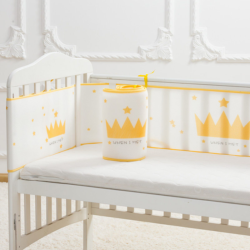 Summer crib bed surround breathable mesh baby anti-collision fence one-piece children's stitching bed surround cloth four seasons