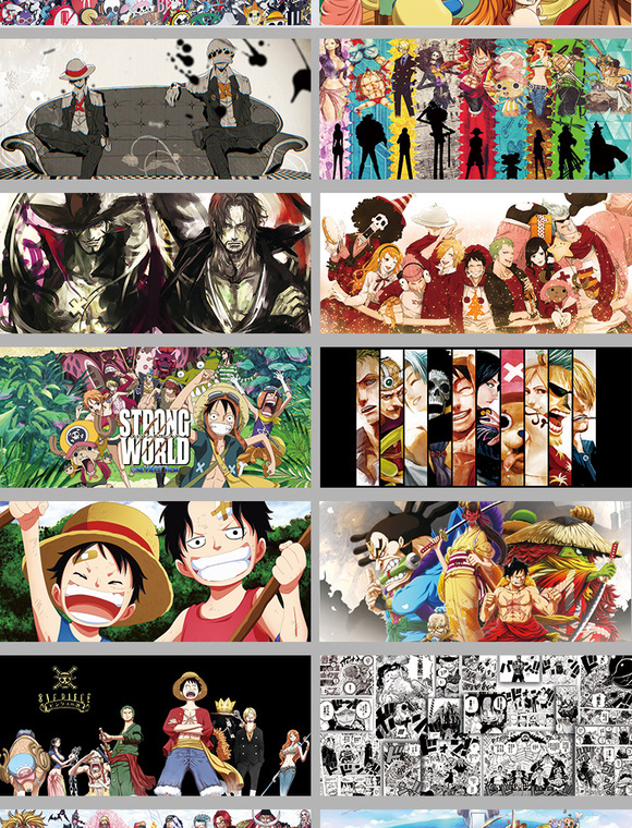One Piece Anime Large Gaming Mousepad, Desk Mat, (6mm, 900x400mm) Phone Case