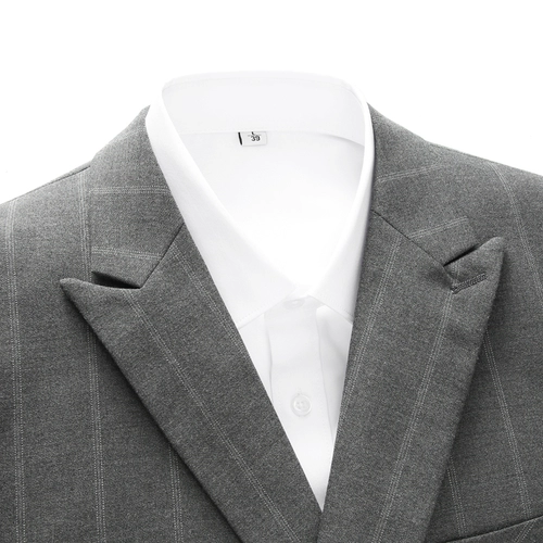 Мужской комплект, классический костюм для отдыха, пиджак классического кроя, в корейском стиле